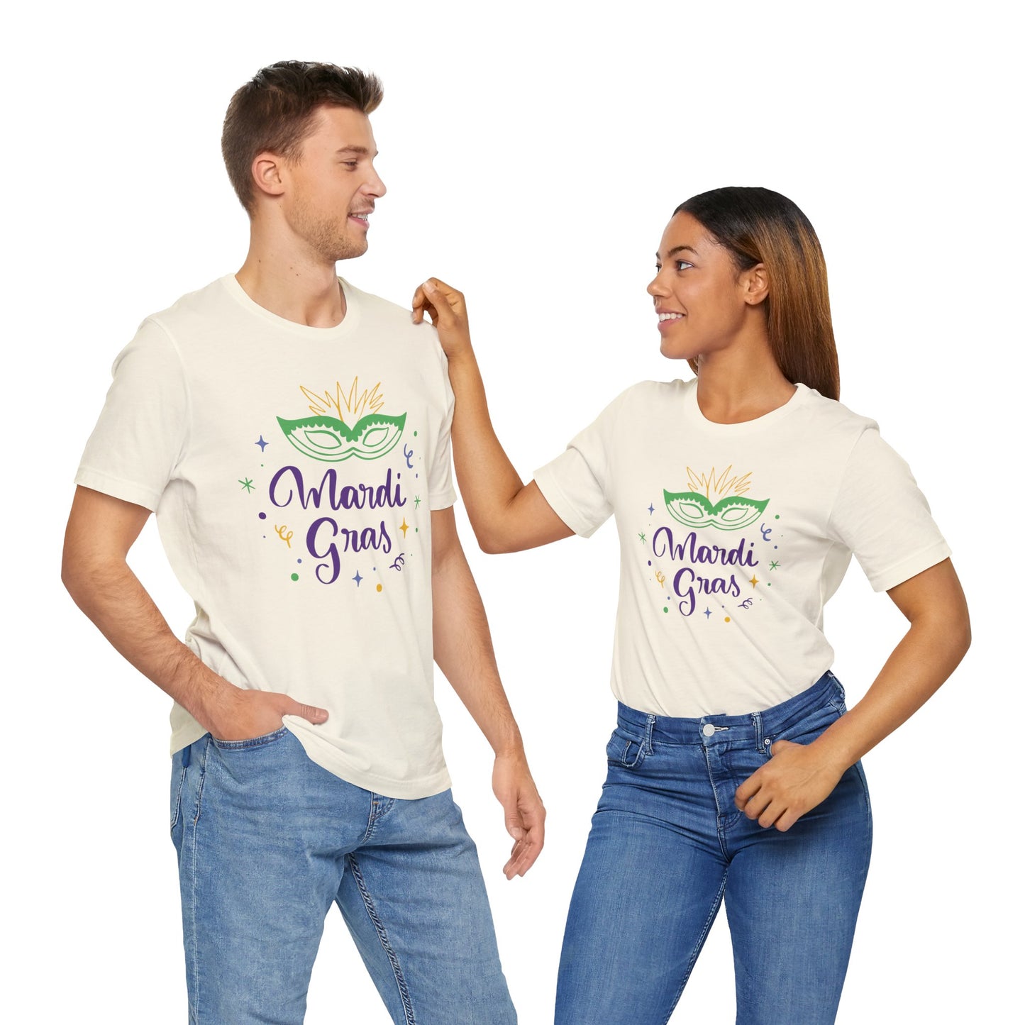 Tee-shirt en coton unisexe pour Mardi Gras