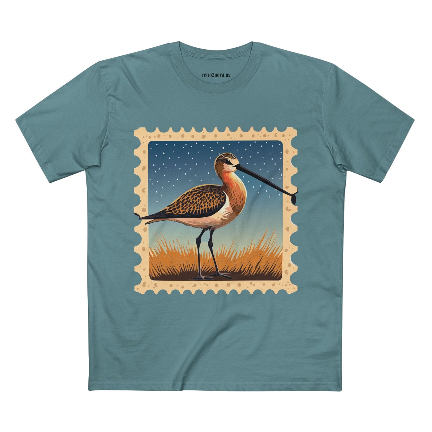 Stamp Shirt Postage Stamp Tee Unisex Premium Cotton Original Art Design Retro2Nova