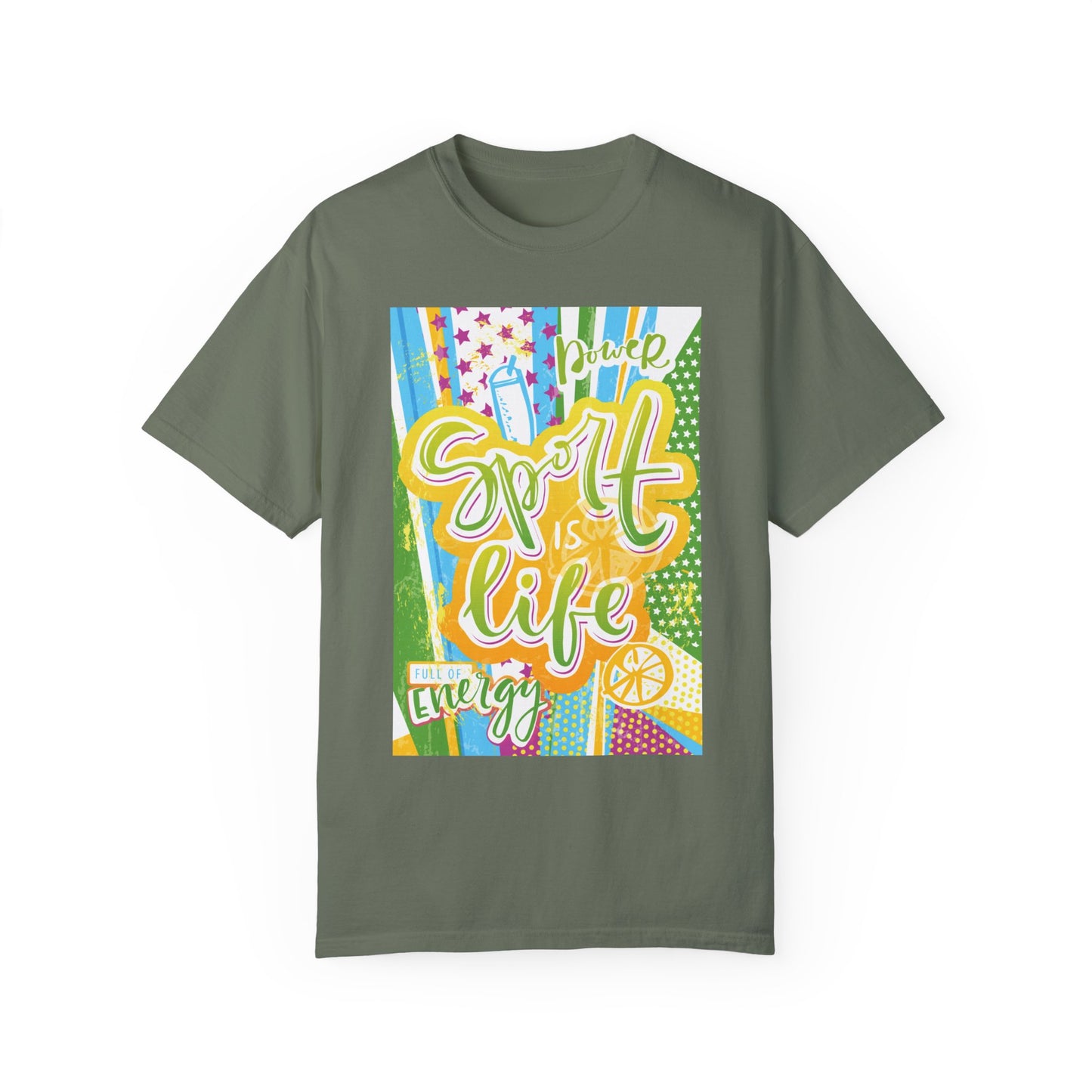 Unisex-T-Shirt mit Sports-Art-Design