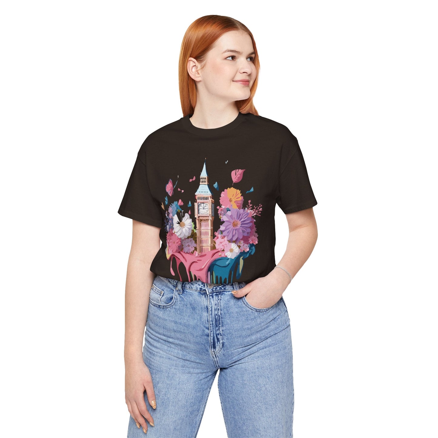 London Tourist Unisex Graphic Tee Vintage Inspired Art Jersey Short Sleeve