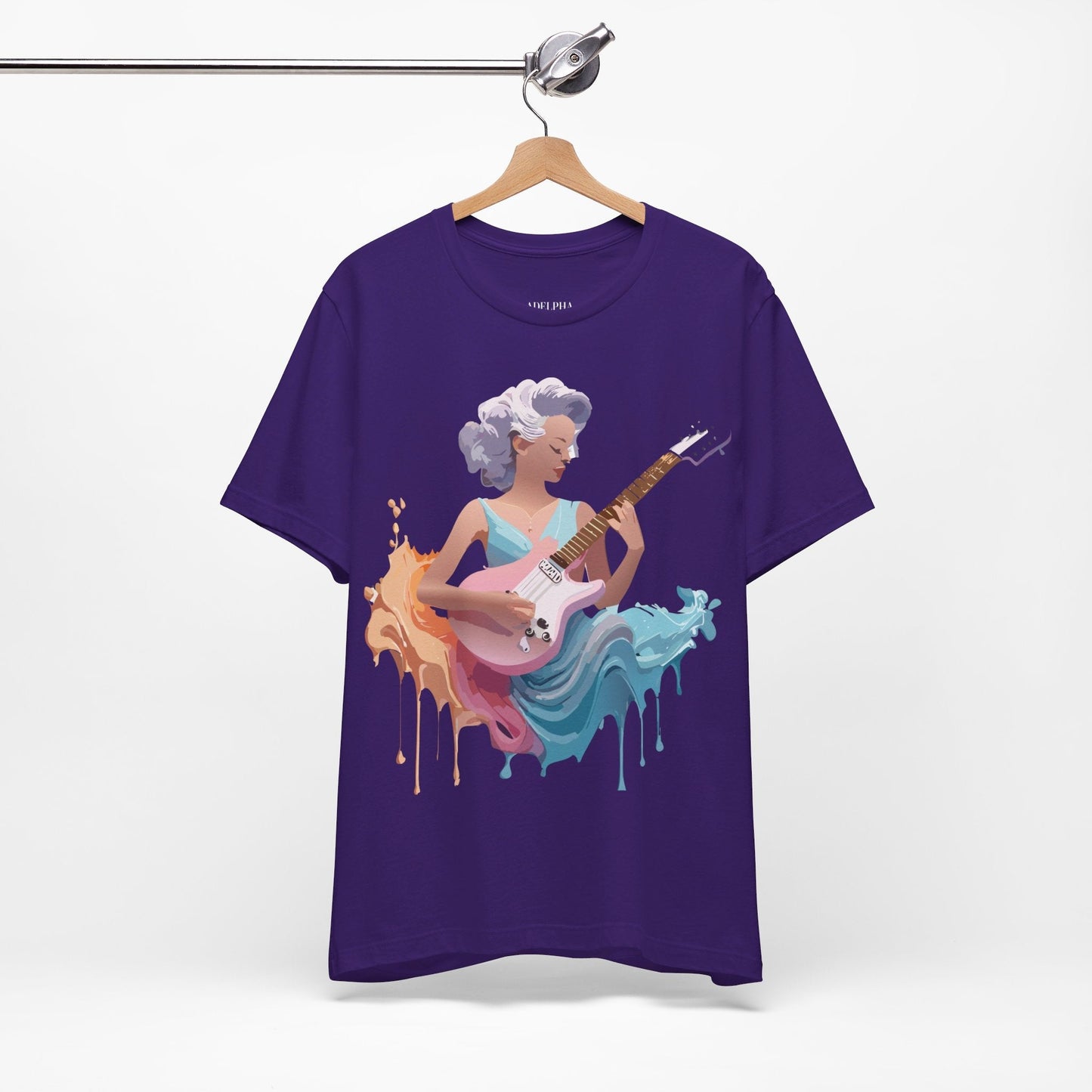 Music Graphic Tee Unisex Jersey Short Sleeve Adelpha Art Design Vintage Inspired Artwork
