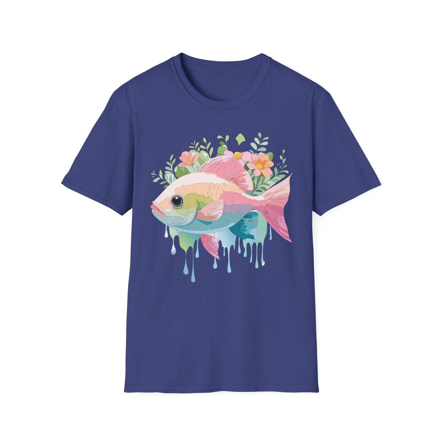 Fish Art Design Shirt, T Shirt with Fish, Graphic Shirt, Tee Shirt with Graphic Design, Shirt with Fish Graphic Art