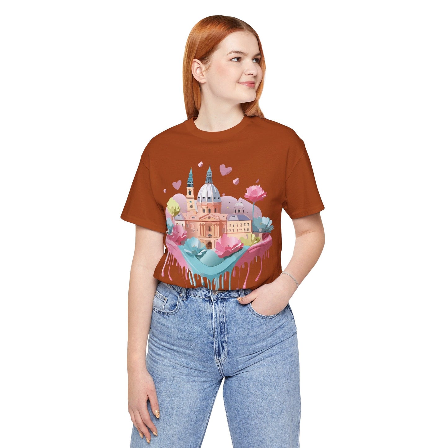Prague Tourist Graphic Tee By Adelpha Unisex Vintage Inspired Art Shirt Original Artwork