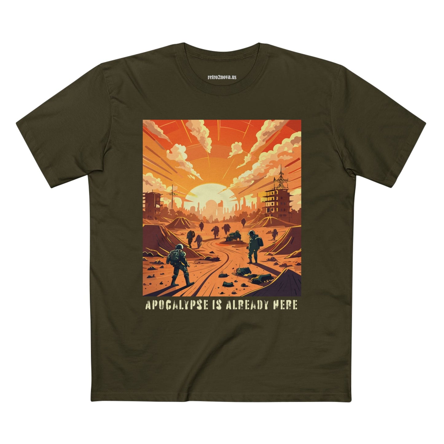 Cataclysm Doomsday Shirt Unisex Premium Cotton Tee With Original Art Retro2Nova Design