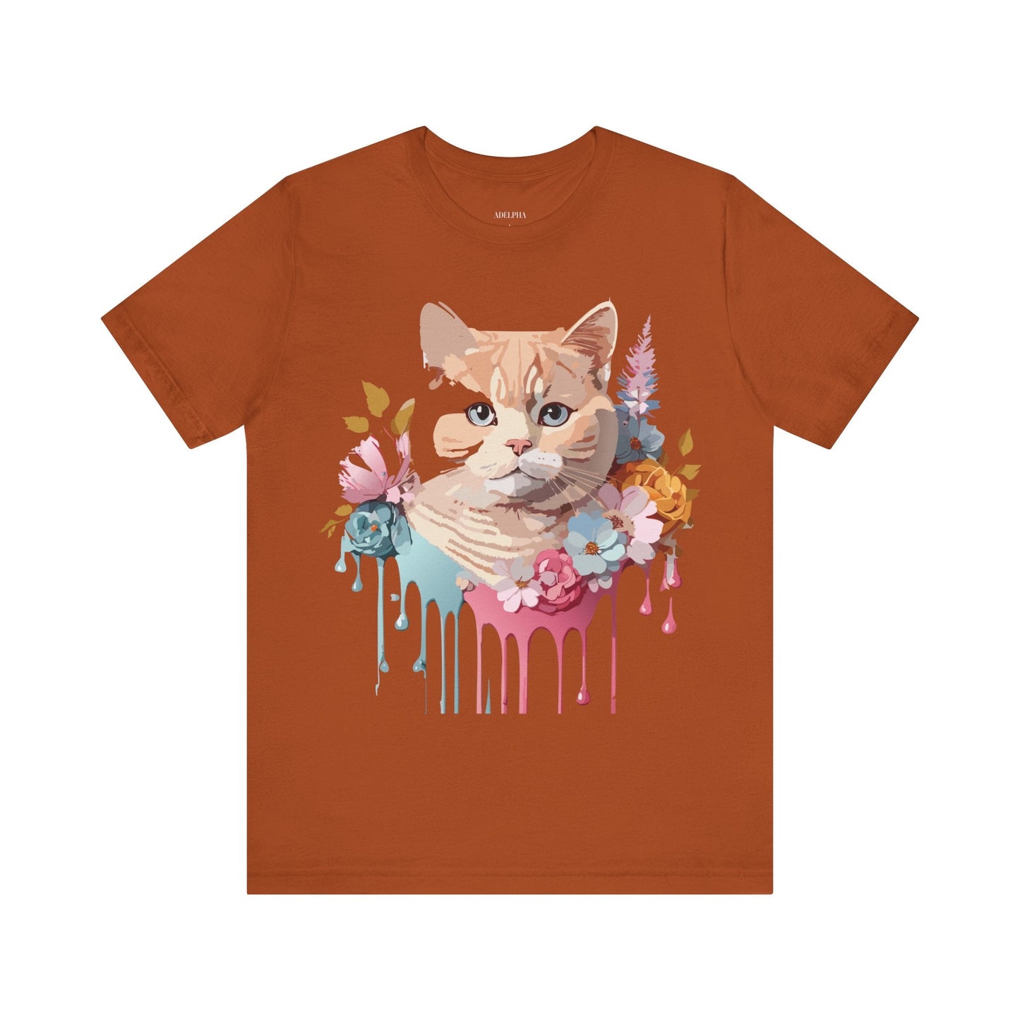 Adelpha Cat Graphic T Shirt Unisex Short Sleeve Art Design Tee Vintage Inspired