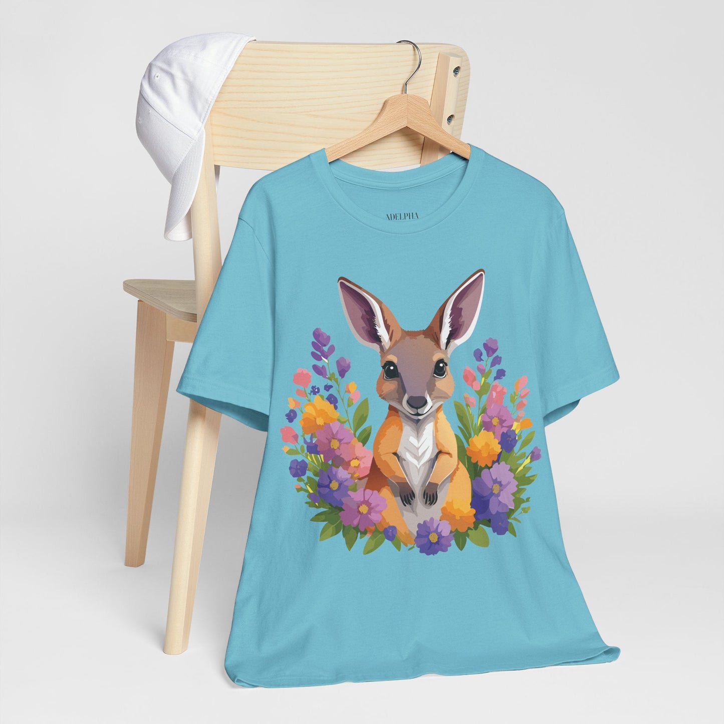 Kangaroo Graphic Unisex 100 Cotton Vintage Animal Artwork Tee 2