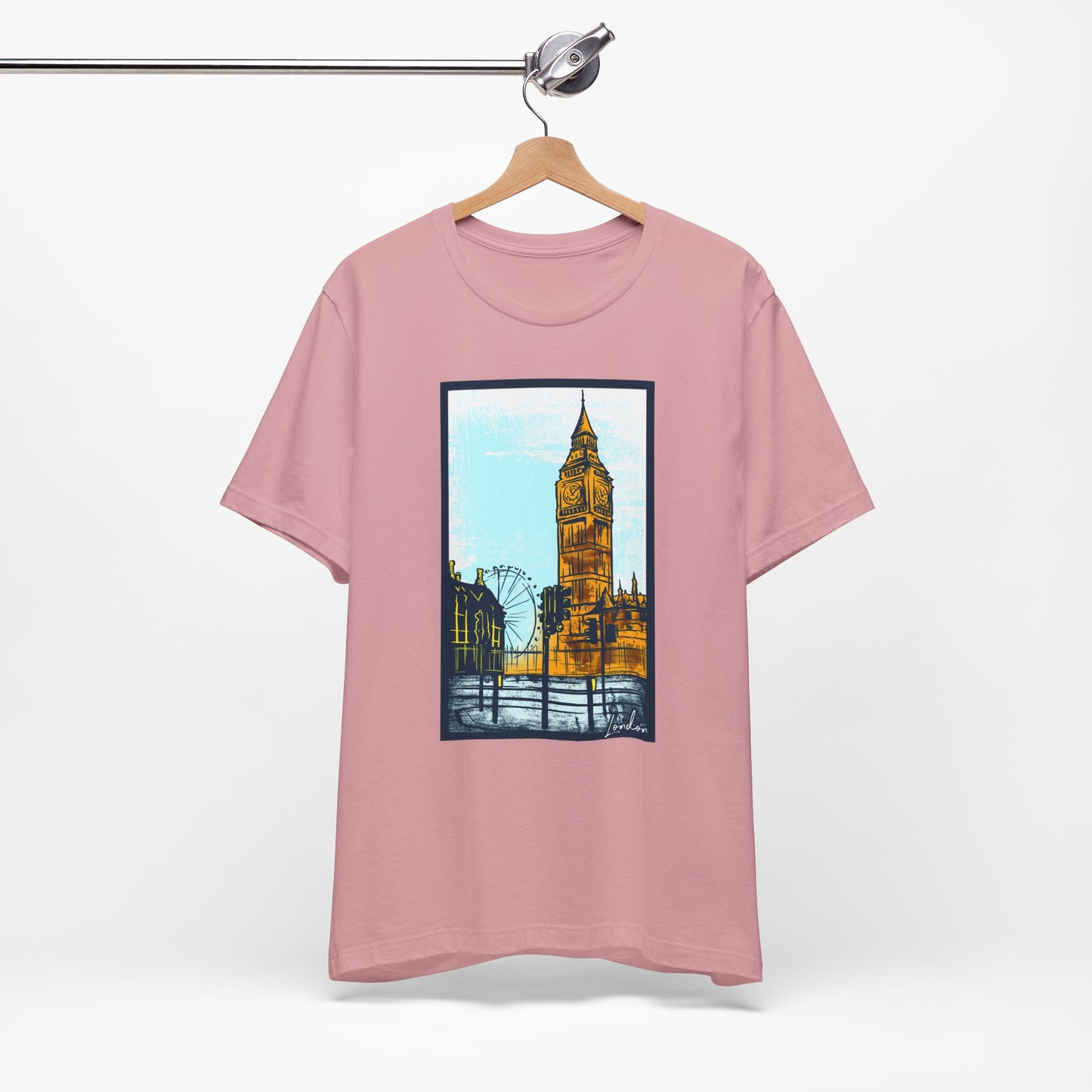 Retro Poster London Graphic Design Tee, London Shirt, Vintage Tees, Art Design T-Shirt, Graphic Tee, Retro Art Shirts