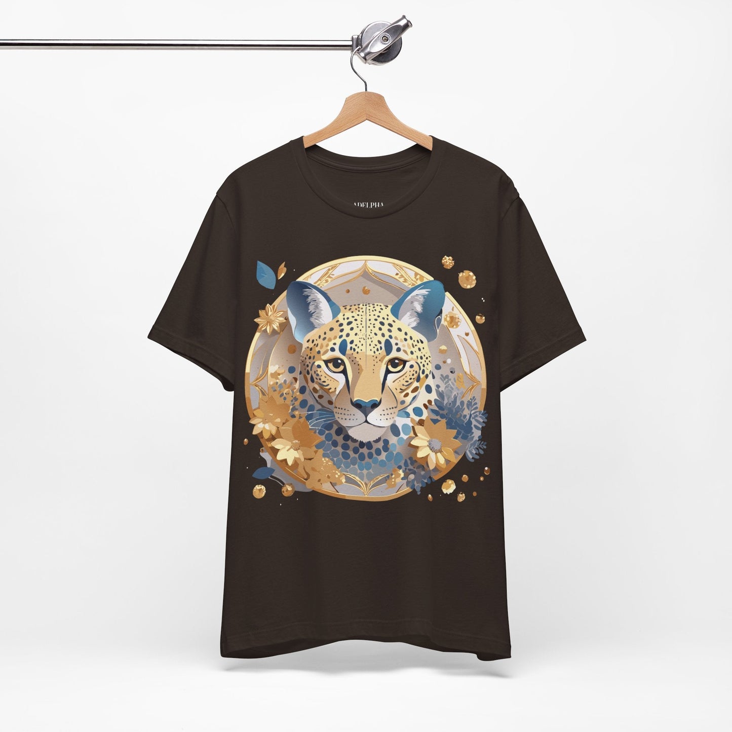 Adelpha Medallion Graphic Tee Unisex Short Sleeve Vintage Inspired Art Design Premium Cotton Jersey