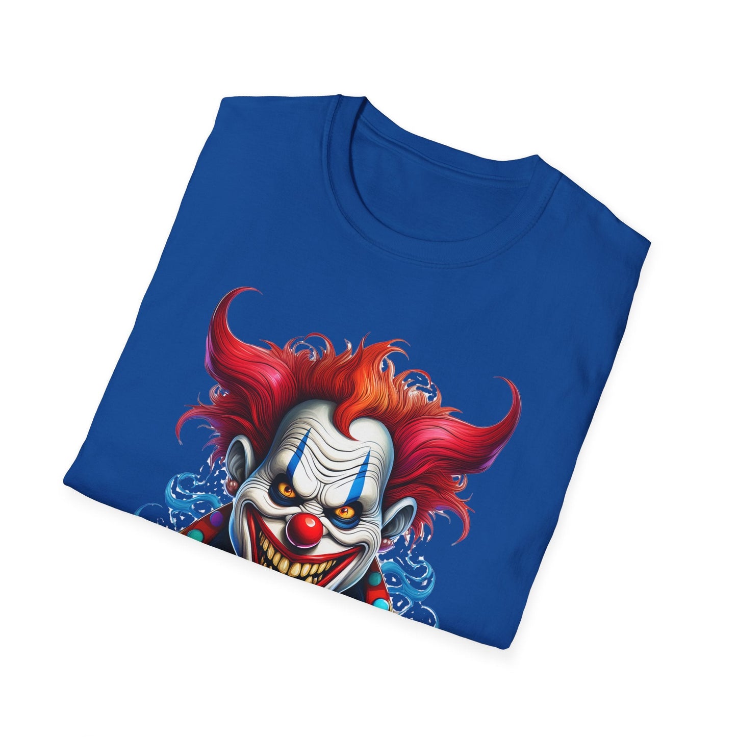 Clown Shirt Unisex Tee Circus Shirt Funny Man Shirt Scary Man Tee 100 Percent Cotton Gildan 64000