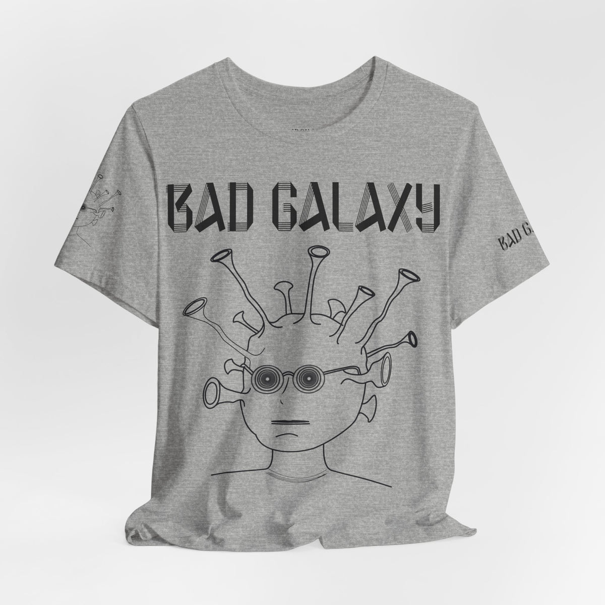 Alien Graphic Unisex Cotton Bella+Canvas Tee with Art Design b54