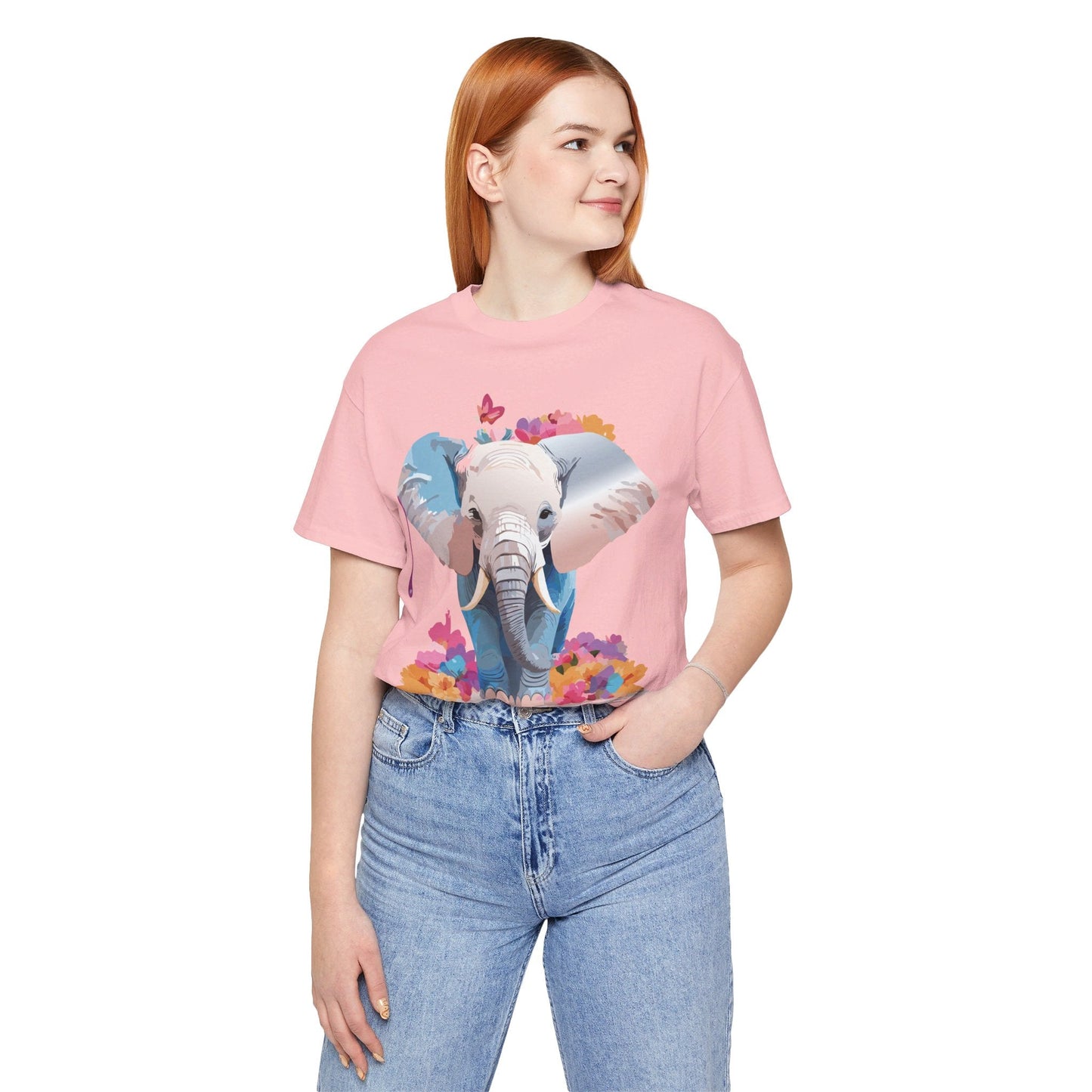 Elephant Graphic Tee From Adelpha Unisex Vintage Inspired Art Design Tee Shirt For Everyday Wear
