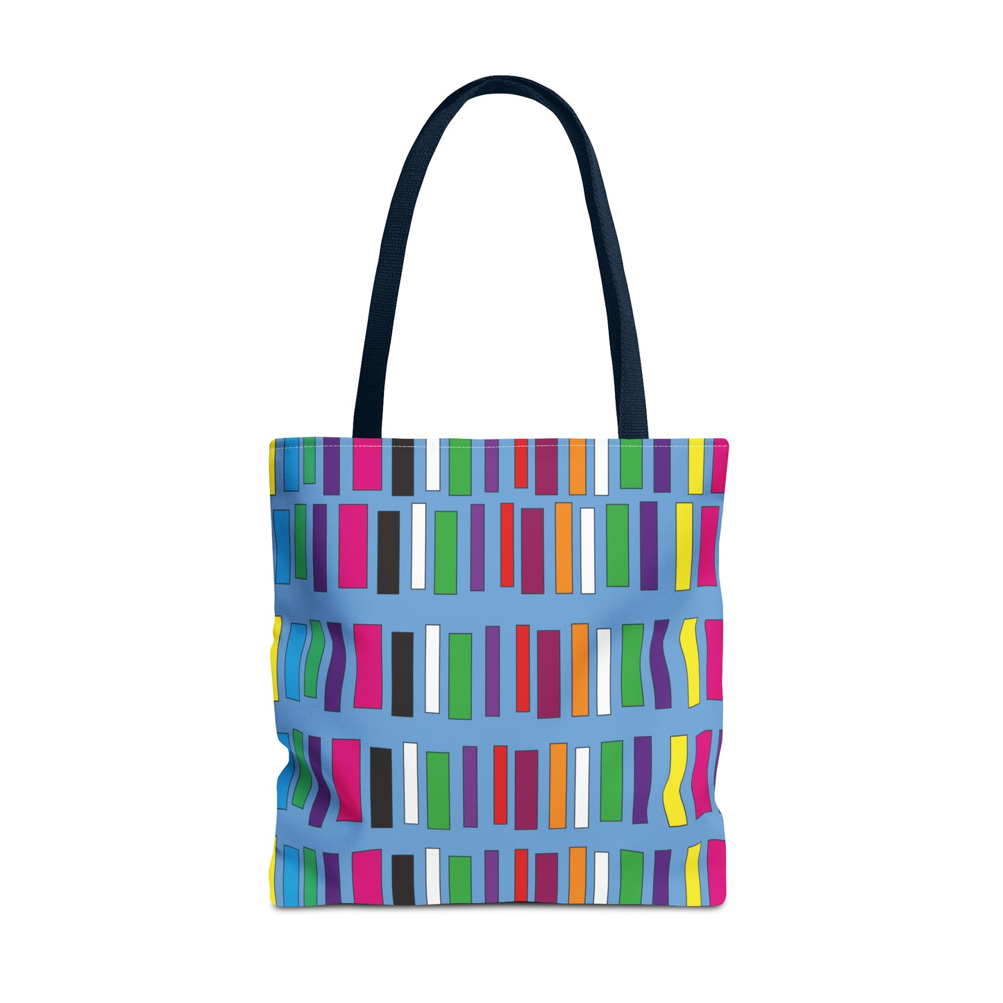 Canvas Bag with Abstract Prints