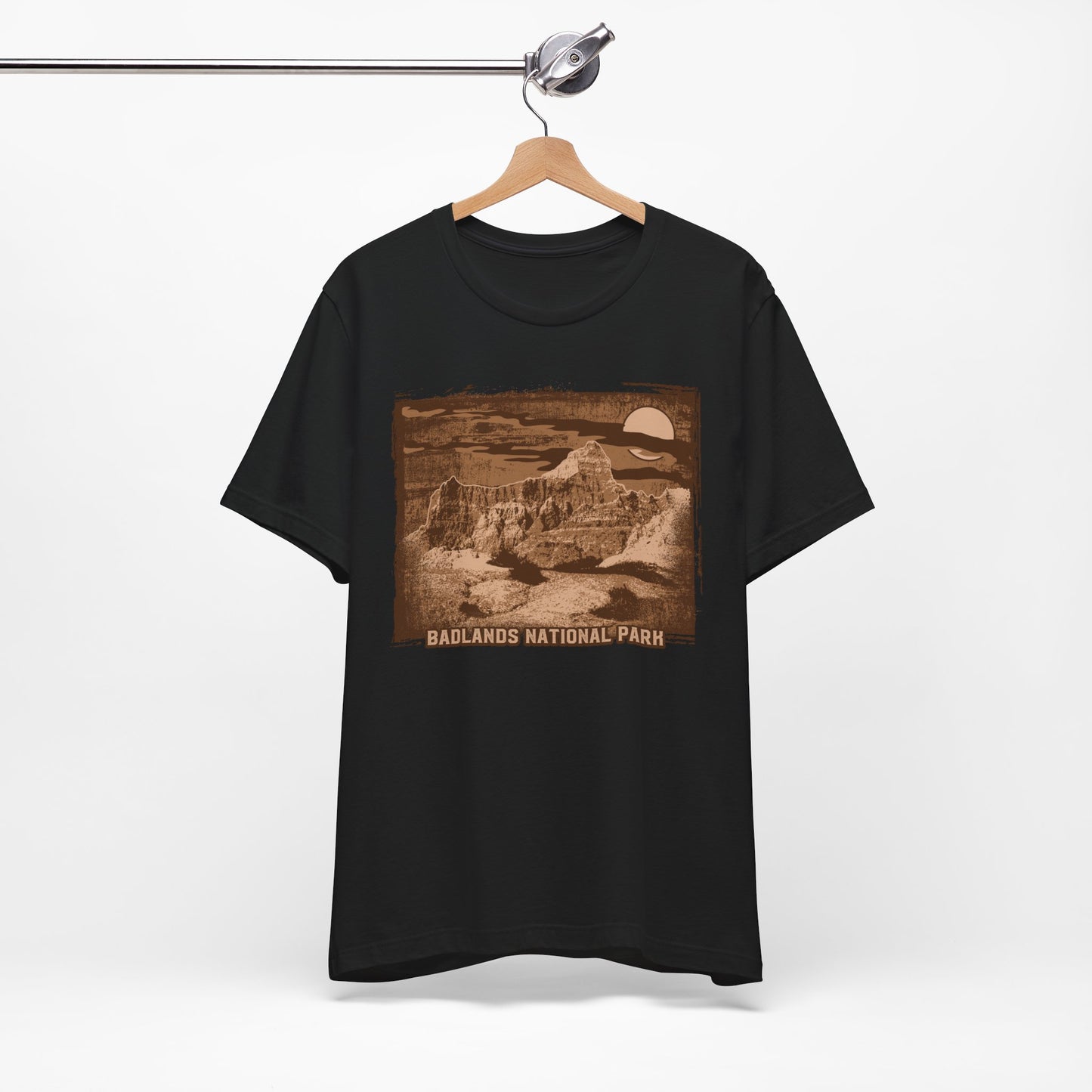 Badlands Retro Poster Graphic Design Tee, Badlands Shirt, Vintage Tees, Art Design T-Shirt, Graphic Tee, Retro Art Shirts