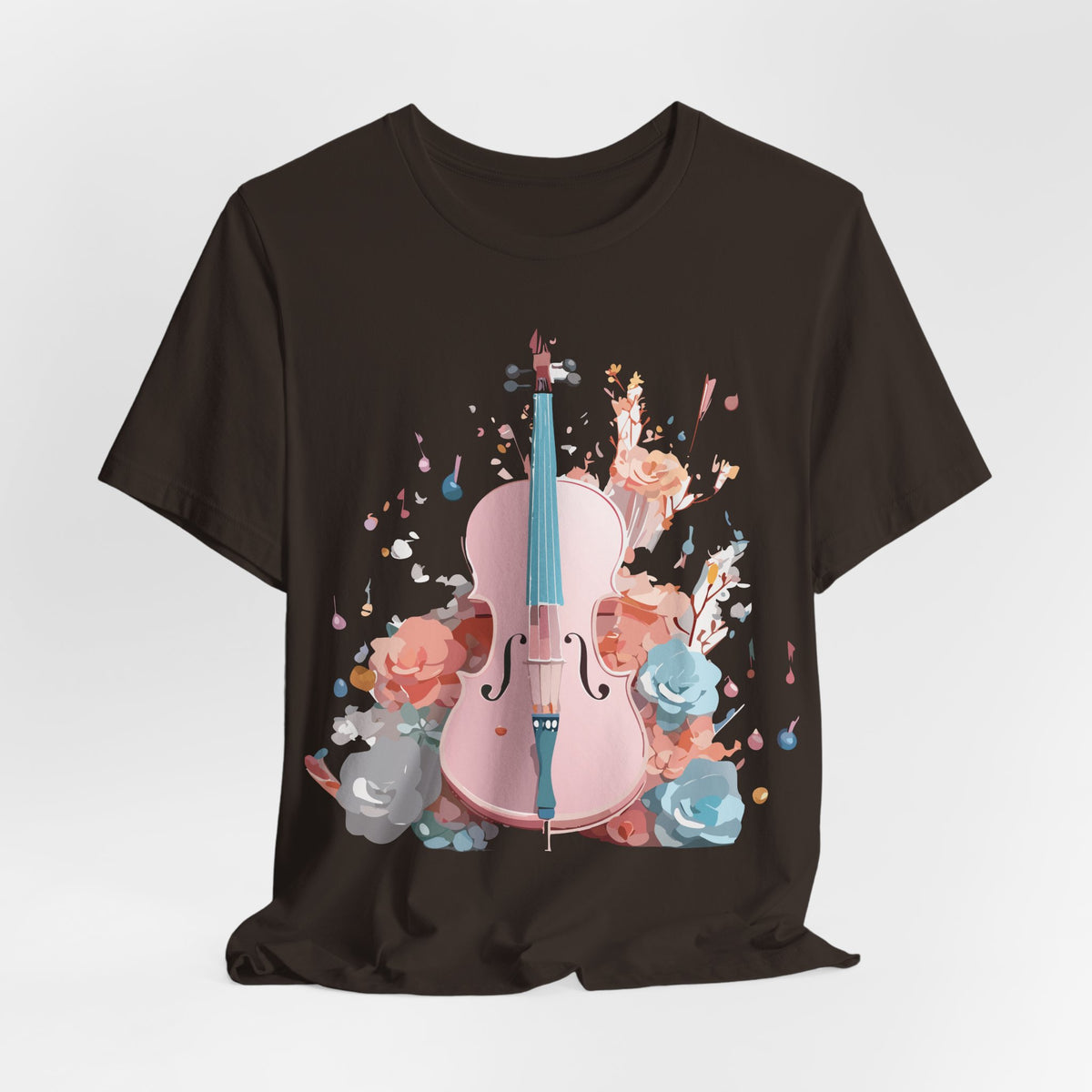 Music Graphic Unisex Cotton Bella+Canvas Tee with Art Design n171