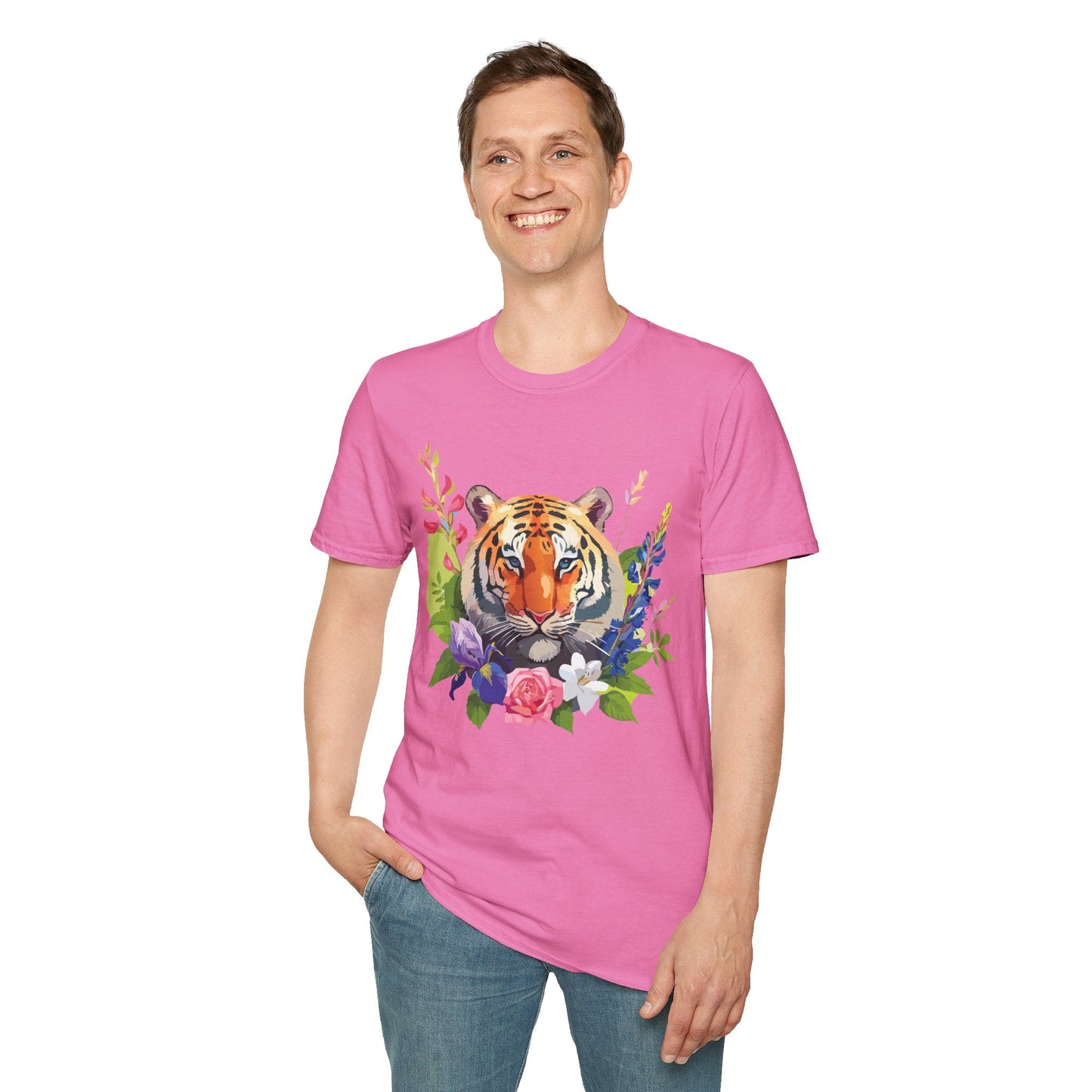 Tiger Shirt Unisex Gildan Softstyle Tee 100 Percent Ring Spun Cotton