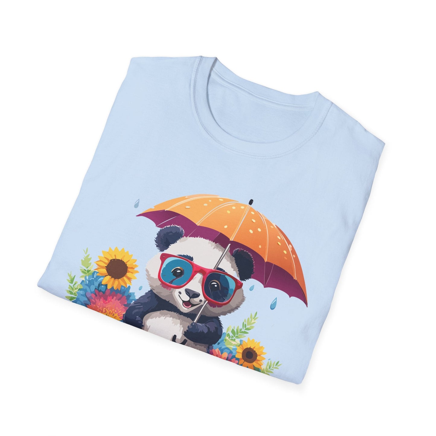 Panda Shirt Unisex Panda Tee Animal Graphic T Shirt Softstyle 64000 Cotton Breathable Everyday