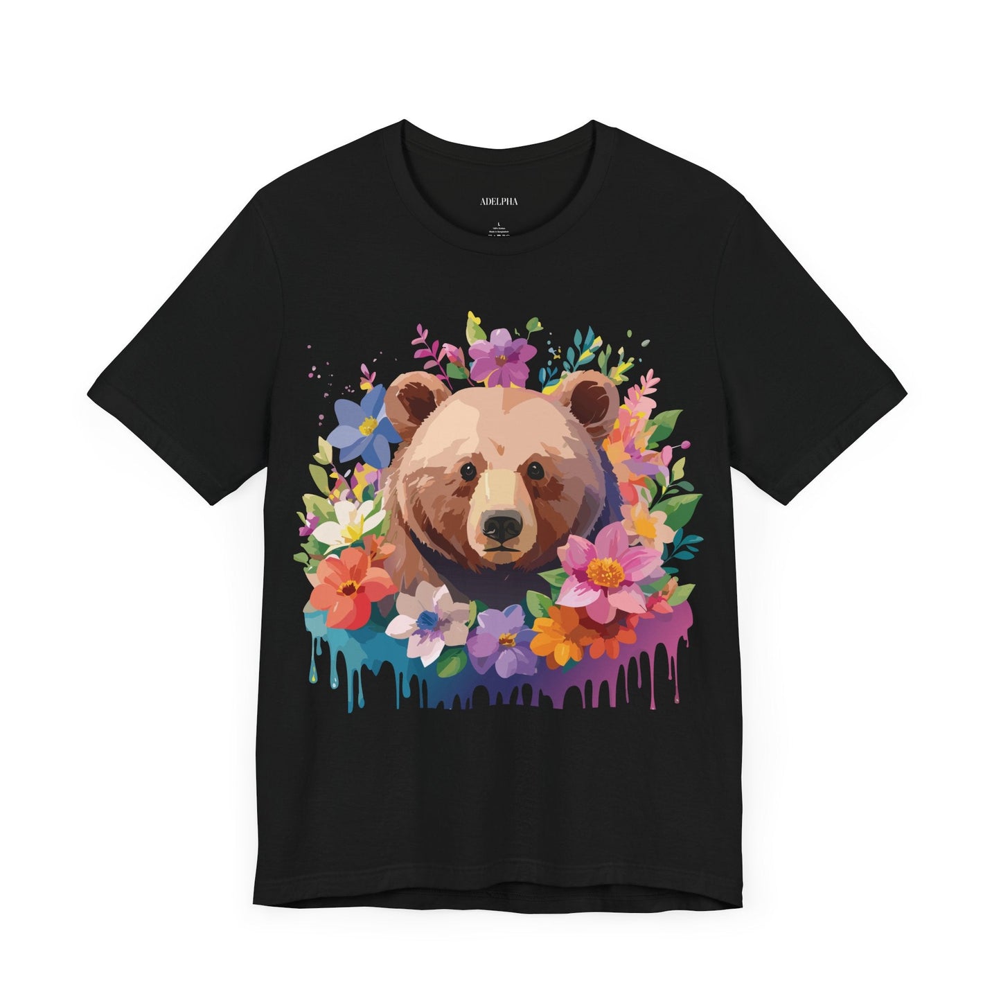 Bear Graphic Tee Adelpha Unisex Vintage Inspired Short Sleeve Shirt