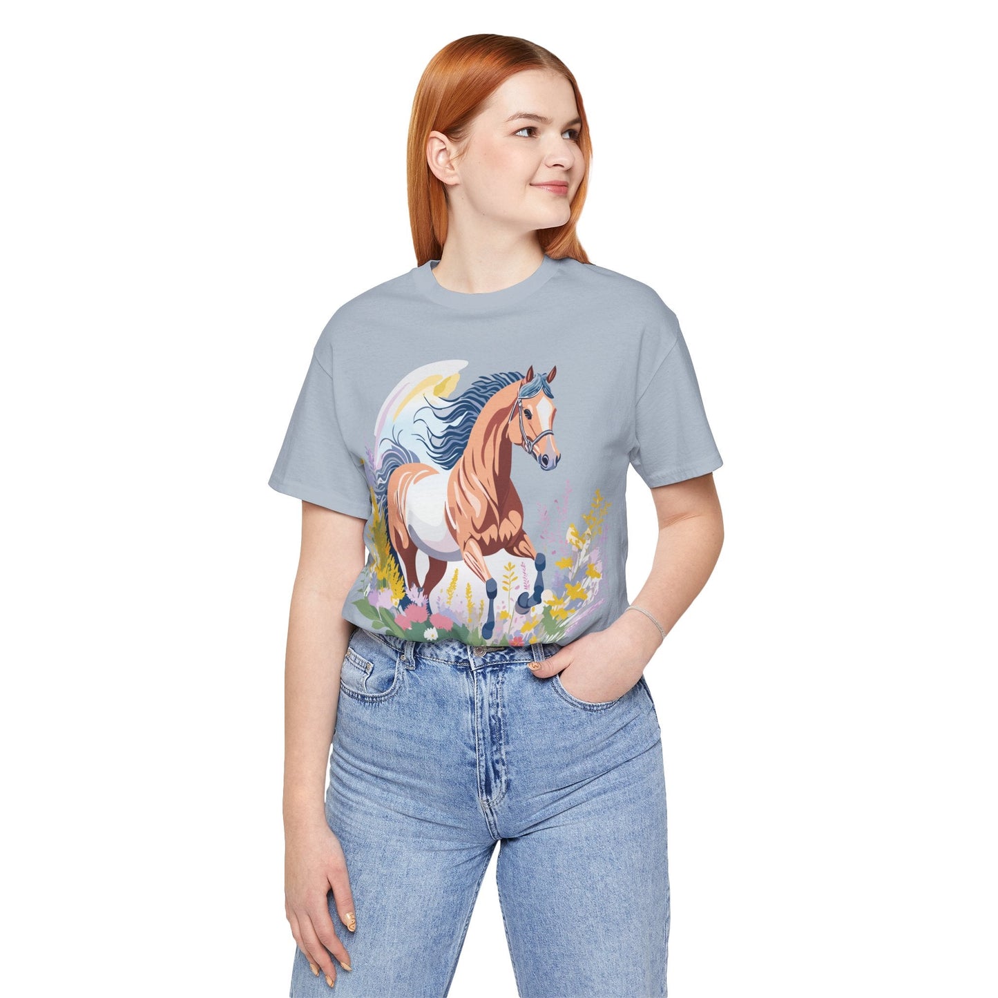Horse Graphic Unisex 100 Cotton Vintage Animal Art T-Shirt 5