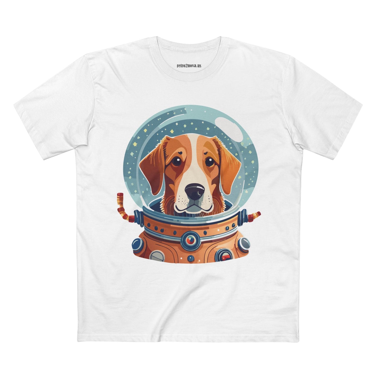 Unisex Dog Art Shirt Premium Cotton Tee With Original Animal Design From Retro2Nova Art Collection For Everyday Comfort