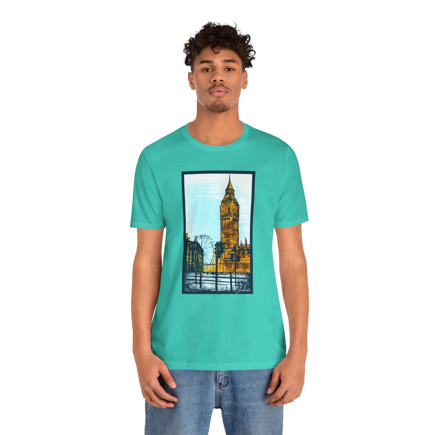 Retro Poster London Graphic Design Tee, London Shirt, Vintage Tees, Art Design T-Shirt, Graphic Tee, Retro Art Shirts