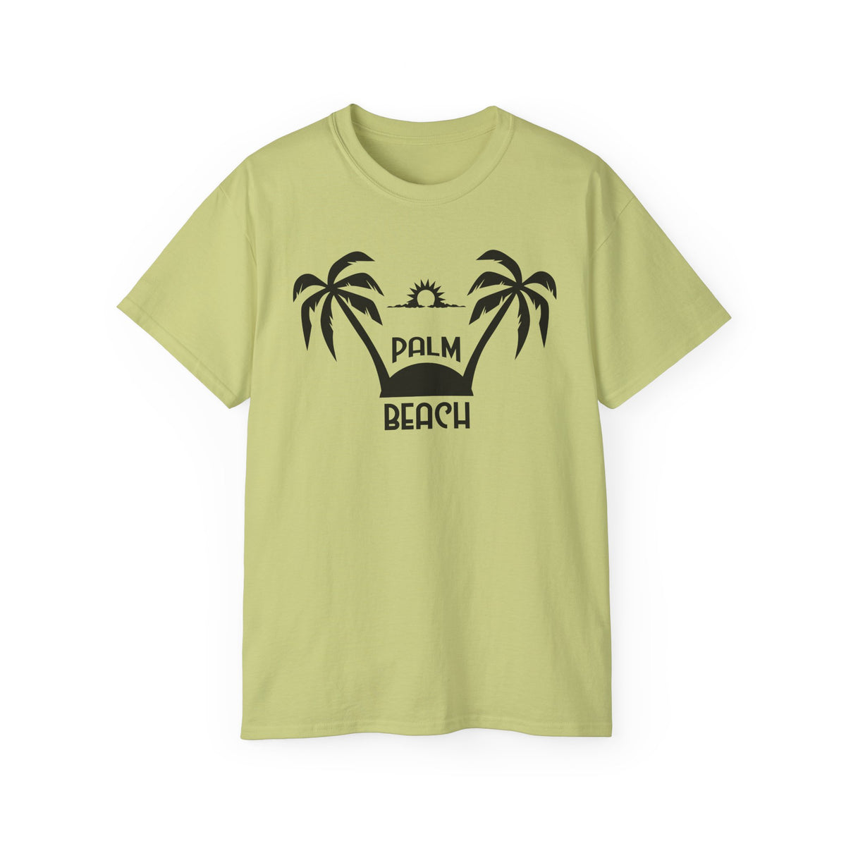 Palm Beach palm trees tee | Retro sunset graphic shirt