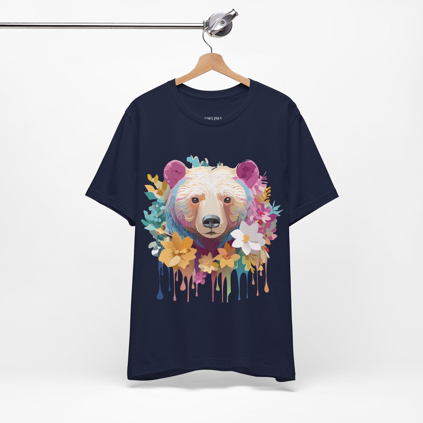 Bear Graphic Tee Unisex Vintage Inspired Artwork Adelpha Premium Collection