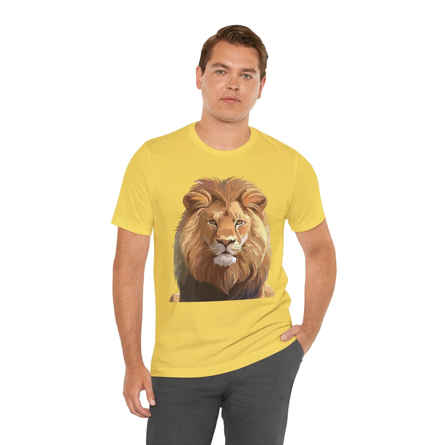 Unisex Animal Art Tee Shirt With Wild Animals Design Gildan 64000 Softstyle Cotton