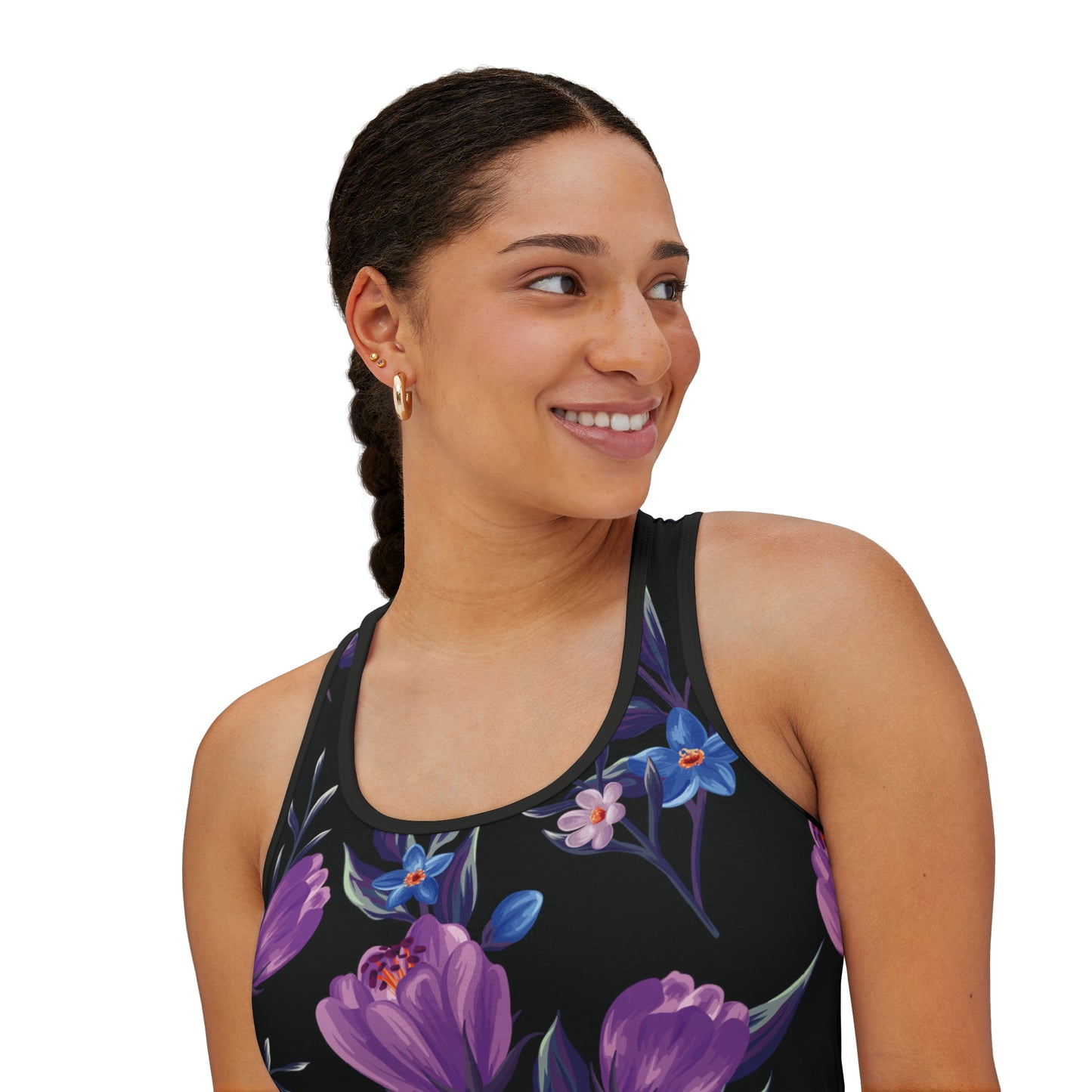 Camiseta de tirantes de verano con estampados florales