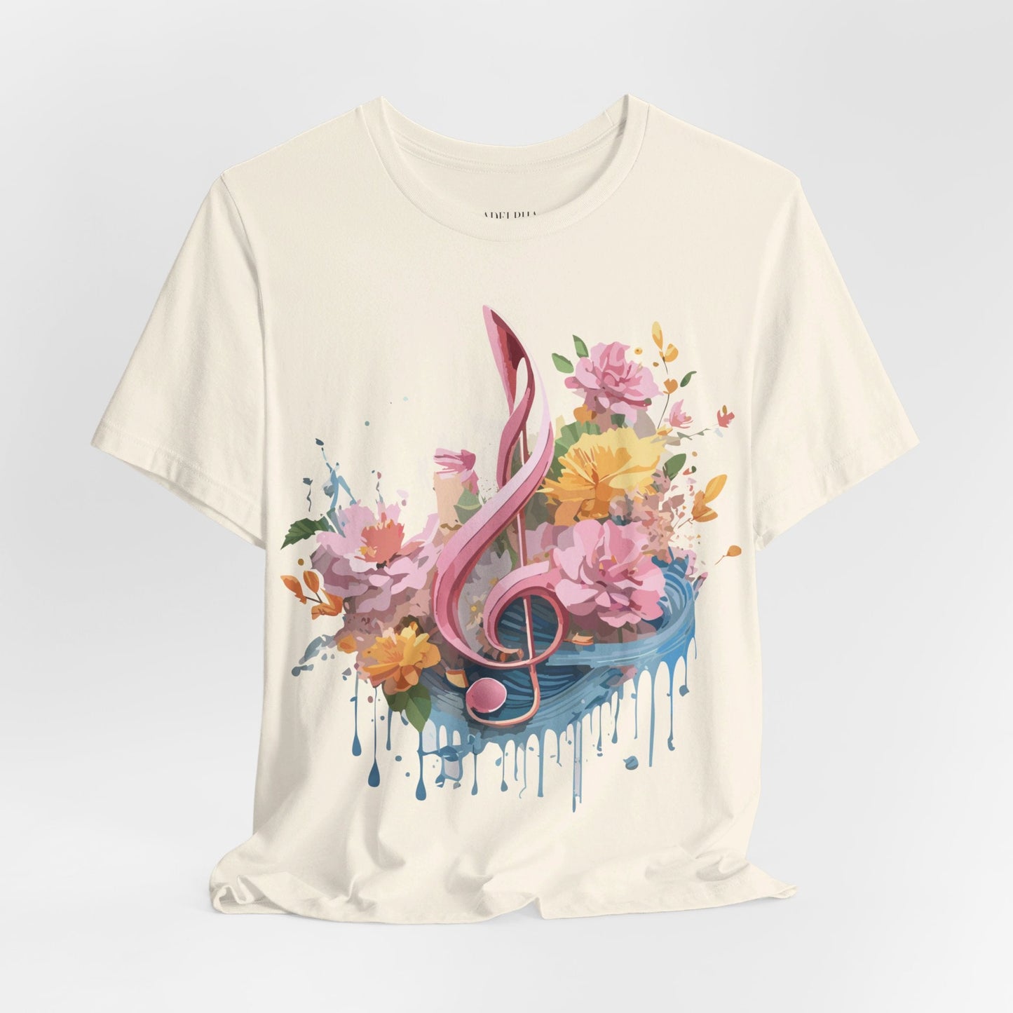 Music Graphic T Shirt Unisex Adelpha Vintage Inspired Art Design Tee Short Sleeve Premium Jersey