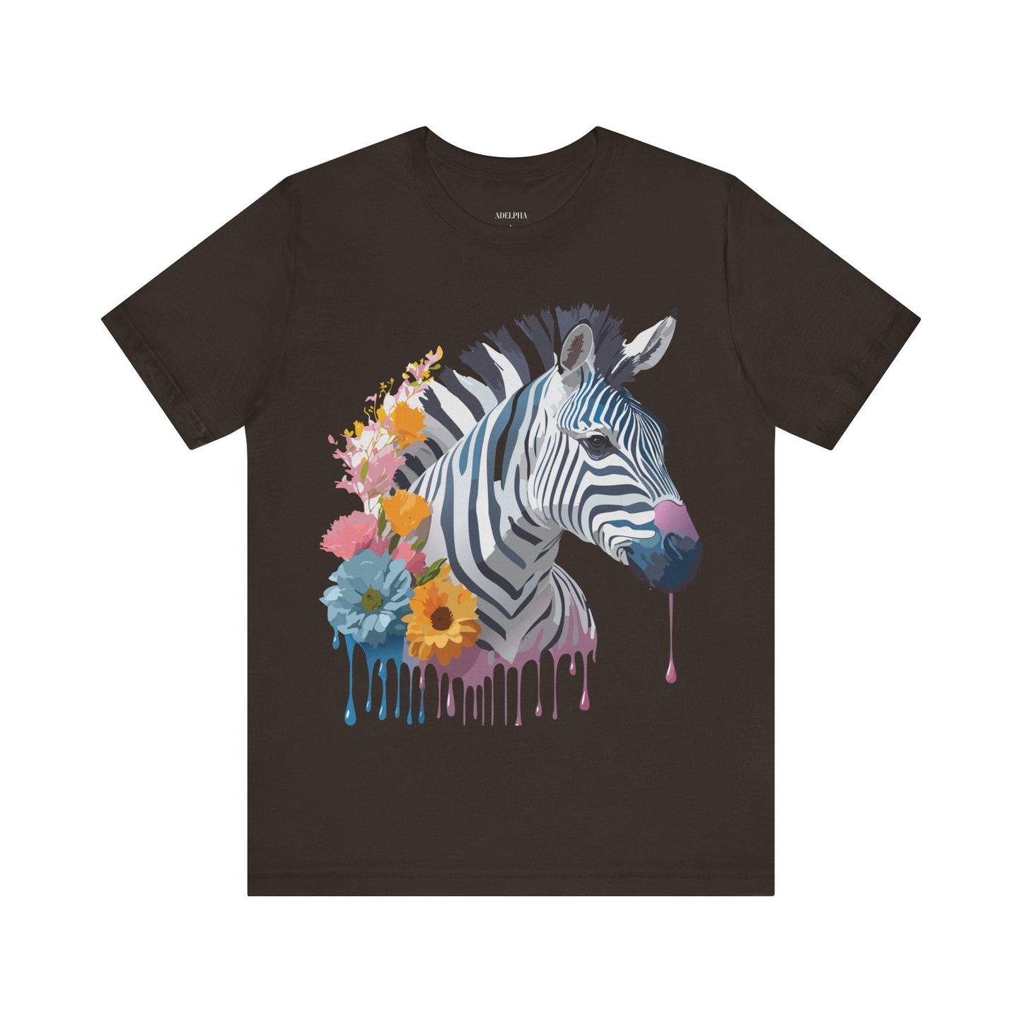 Adelpha Zebra Graphic T Shirt Unisex Vintage Inspired Art Short Sleeve Premium Soft Cotton