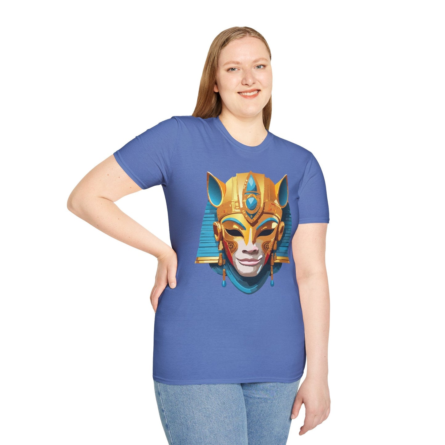 Mask Graphic Unisex Cotton Masquerade Design Artwork Tee 24