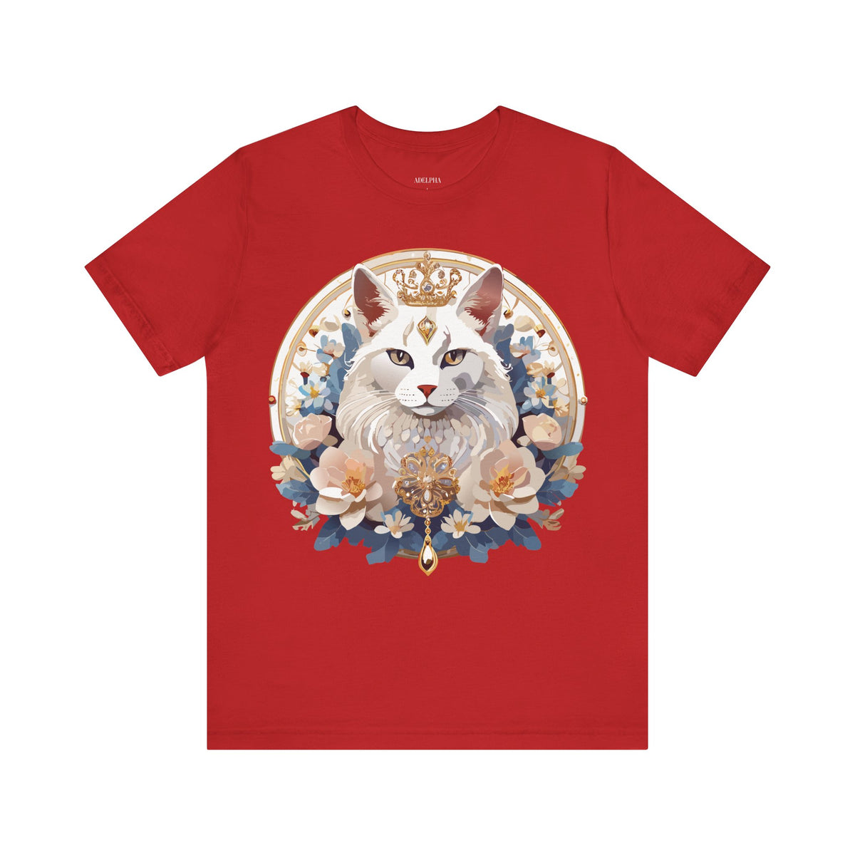 Medallion Graphic Unisex Cotton Bella+Canvas Tee with Art Design d74