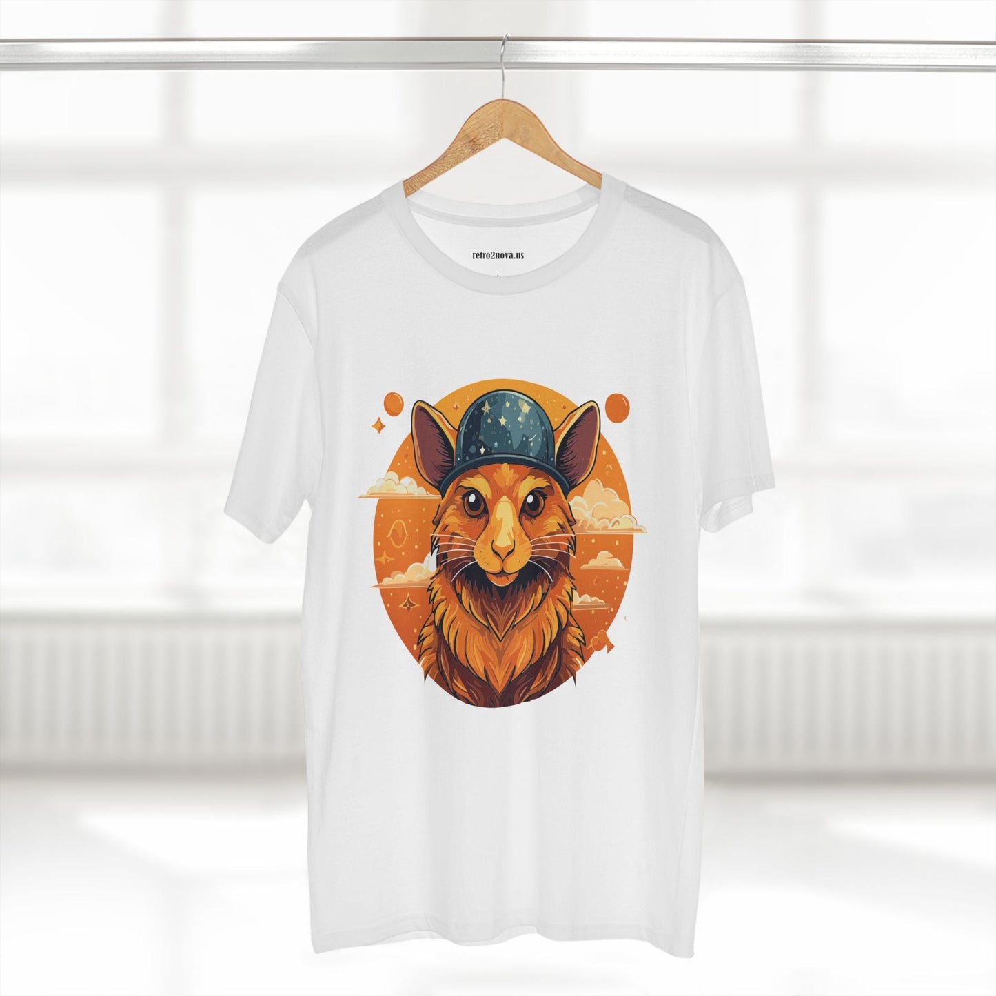 Rabbit Shirt Unisex Premium Cotton Tee With Original Art Design From Retro2Nova Art Collection Soft Breathable Comfort