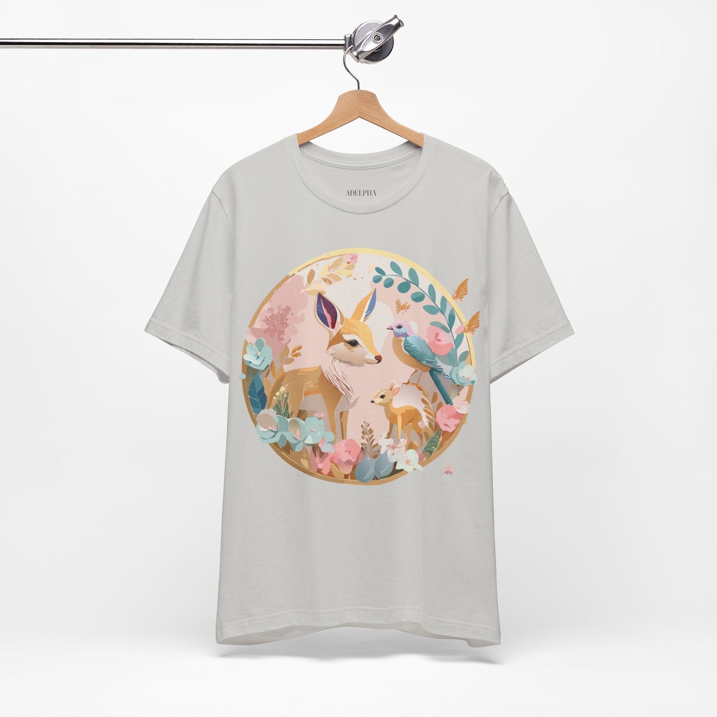 Adelpha Medallion Graphic T Shirt Unisex Short Sleeve Vintage Inspired Art Design Tee