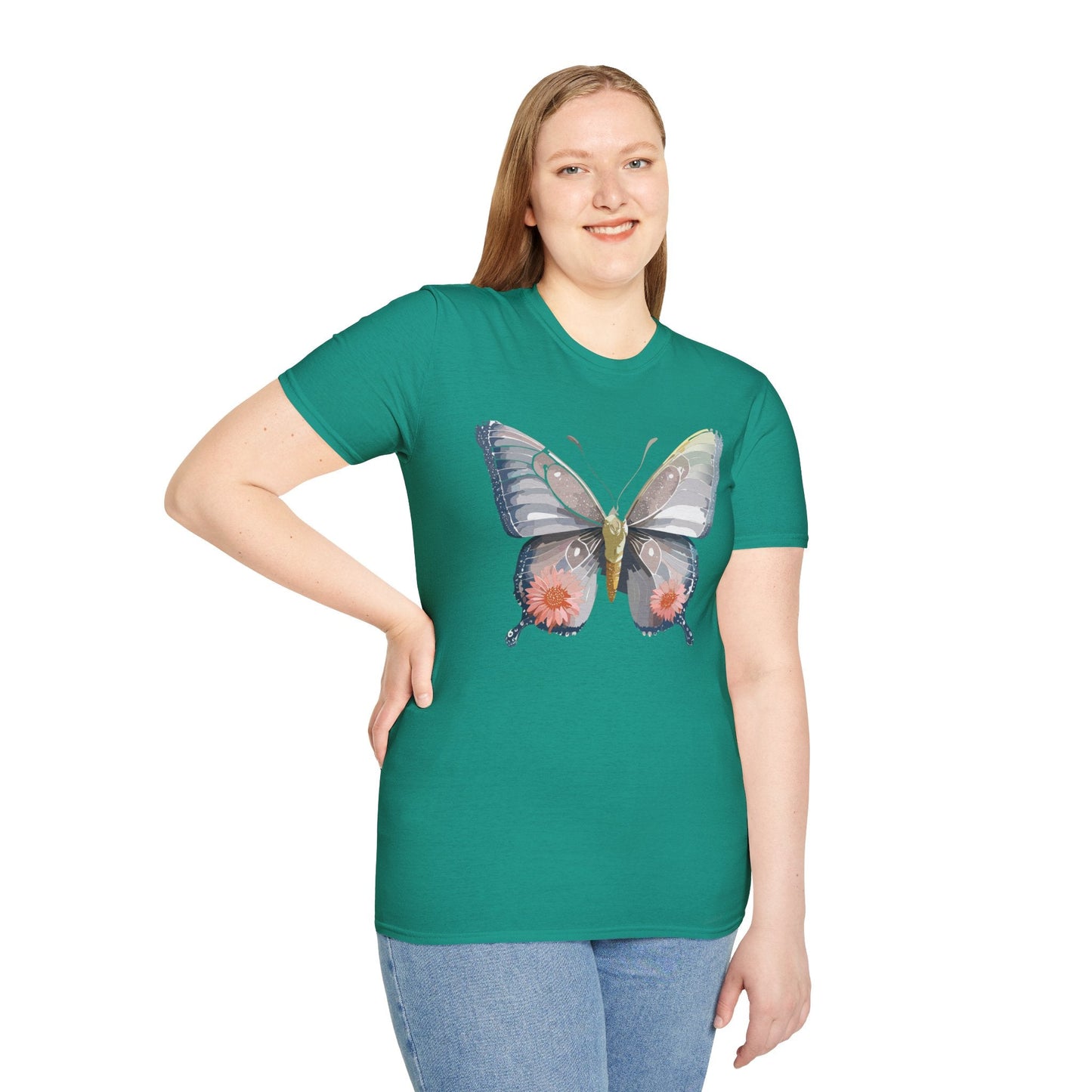Butterfly Shirt Unisex T Shirt 100 Percent Ring Spun Cotton Softstyle Tee Monarch