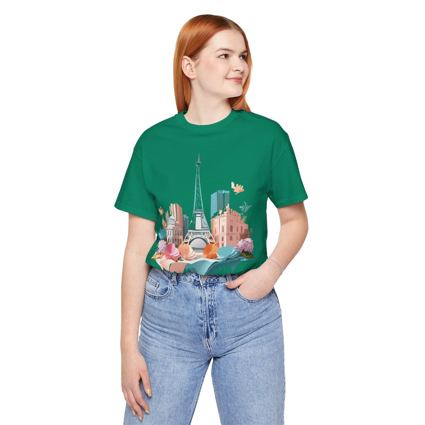 Paris Tourist Shirt Unisex Graphic Tee With Vintage Inspired Artwork By Adelpha Collection