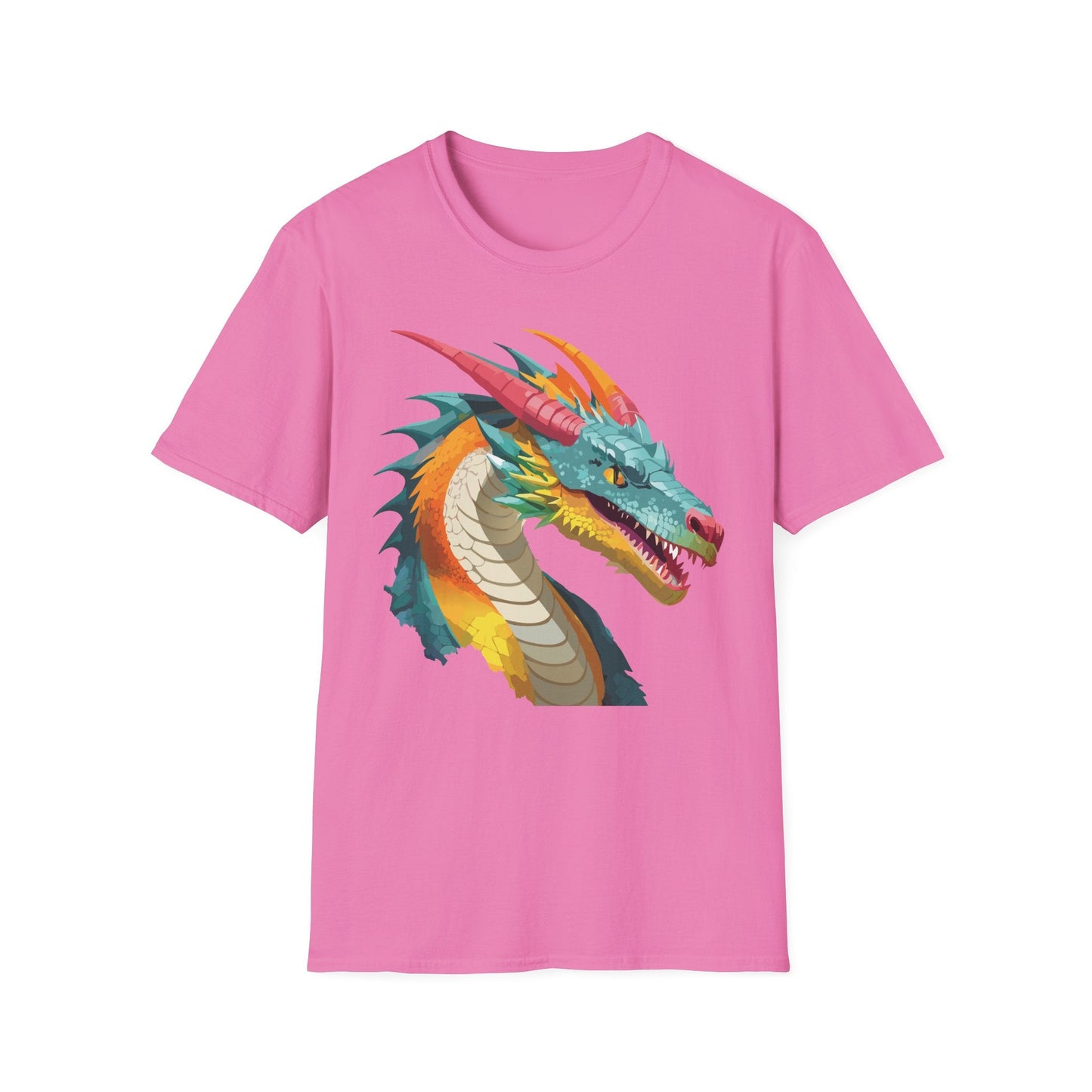 Dragon Graphic Unisex Cotton Softstyle Art Design Tee With Animals 1