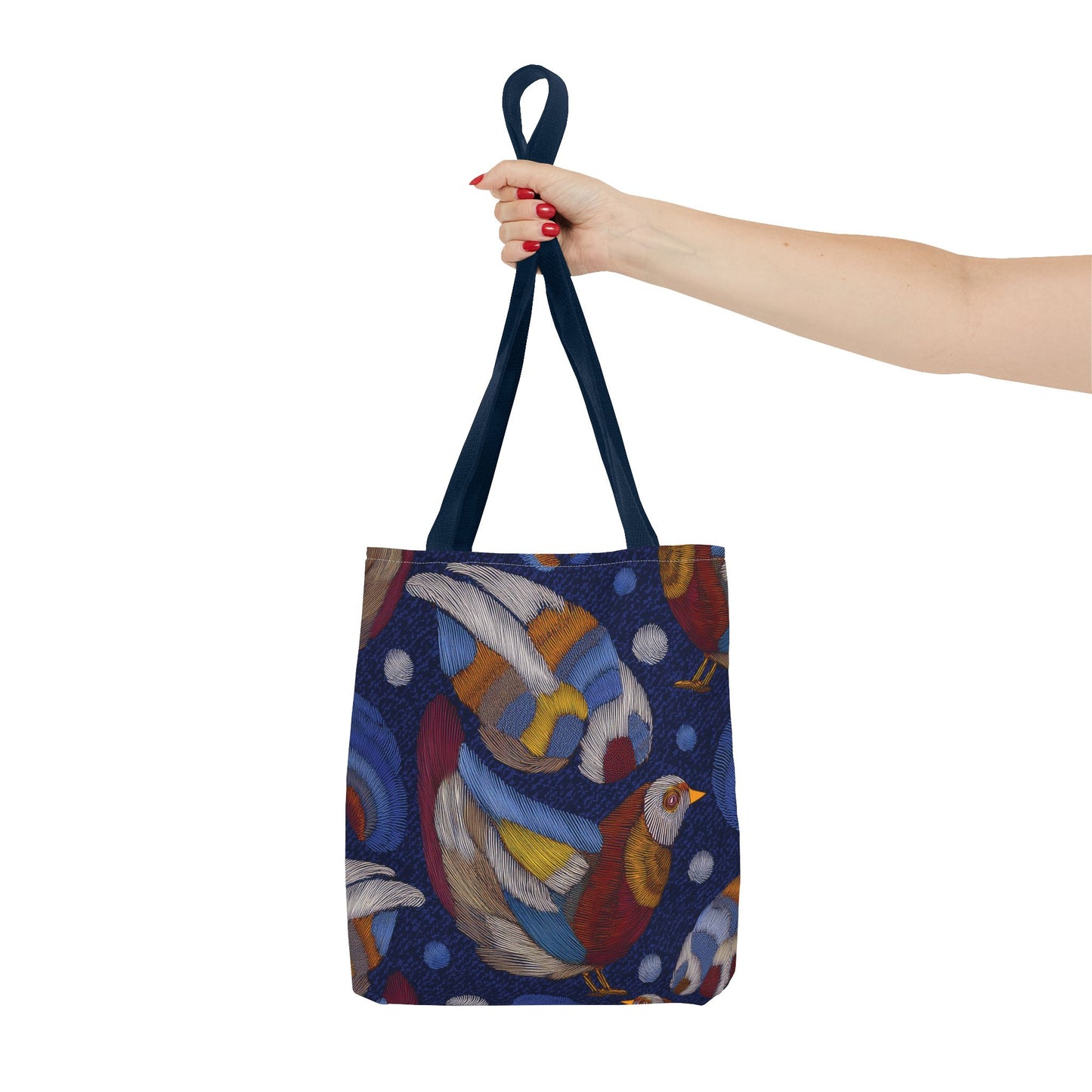 Denim Fabric Imitation Print Unisex Canvas Bag Poly Spun 3 Sizes Tote Bag 194-9