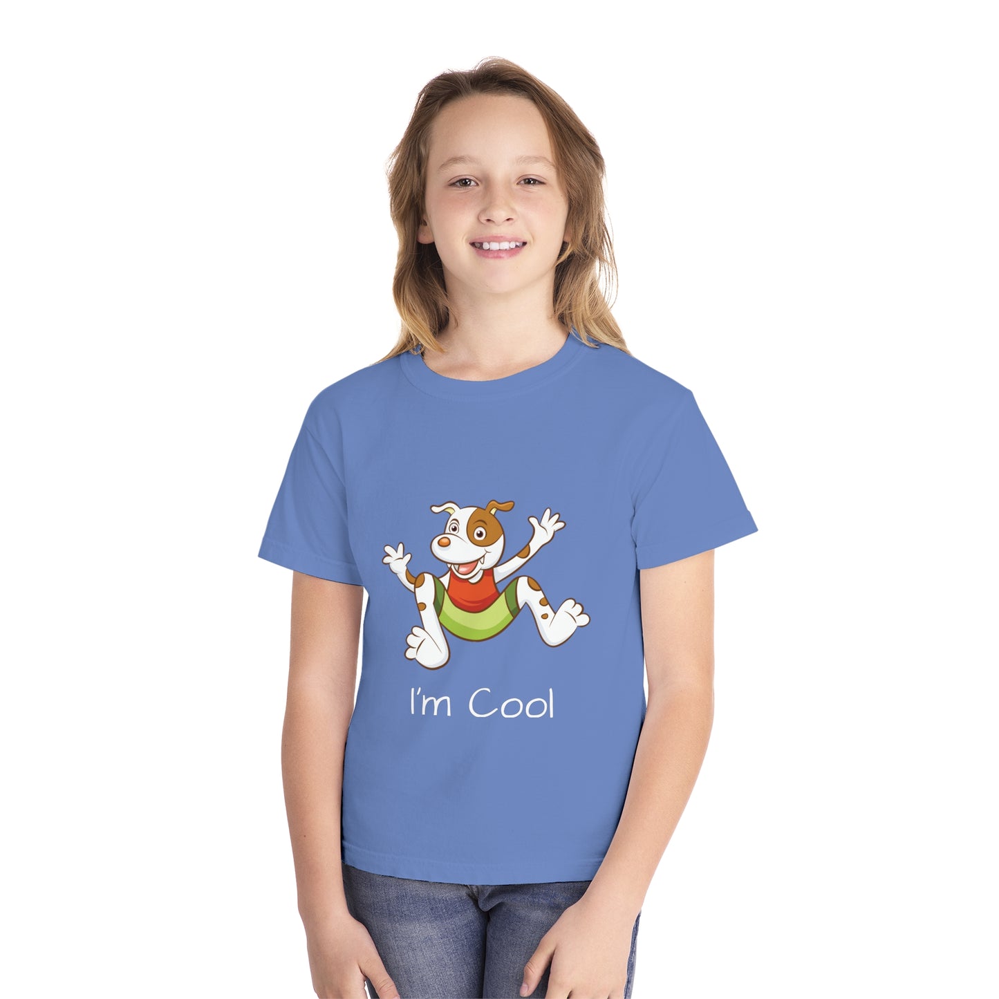 Youth Tee Shirt with Cool Dog