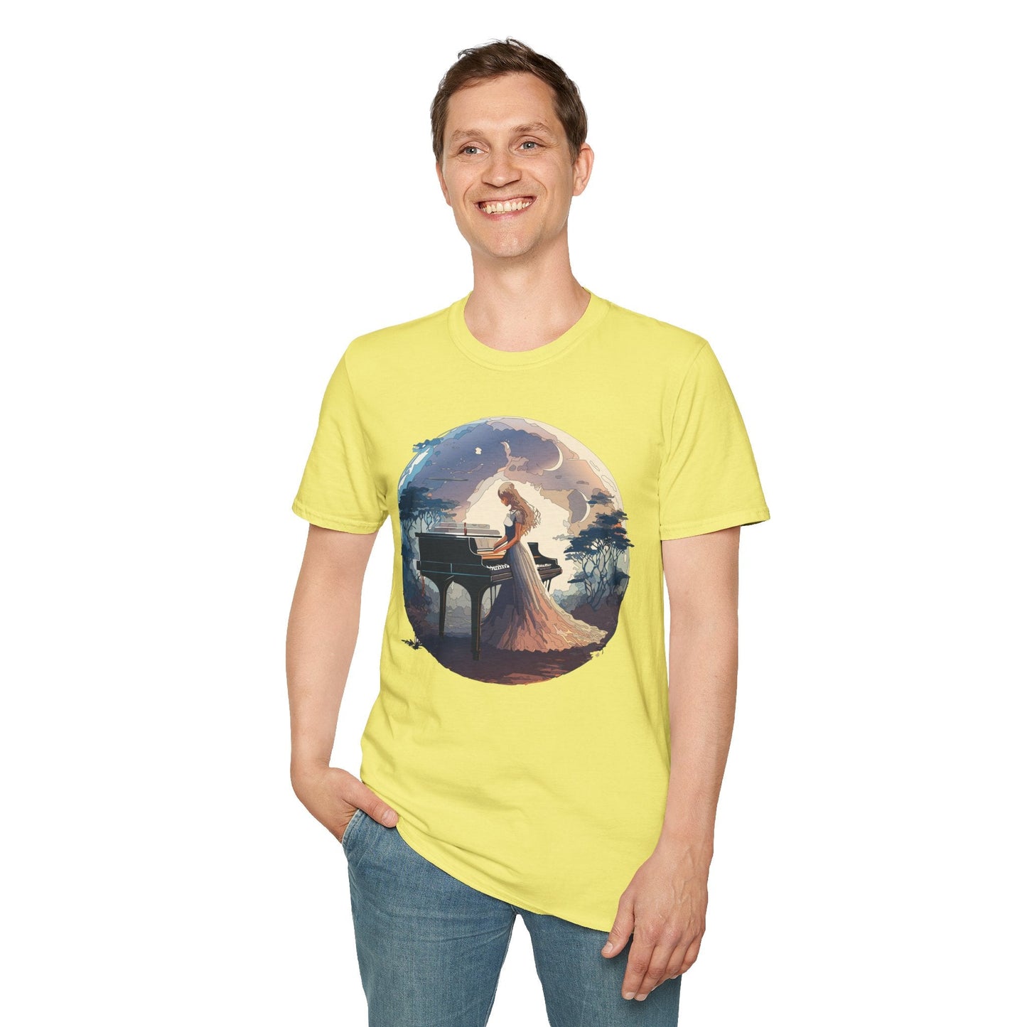 Womens Graphic T Shirts Art Design Shirt Unisex Softstyle Gildan 64000 Short Sleeve