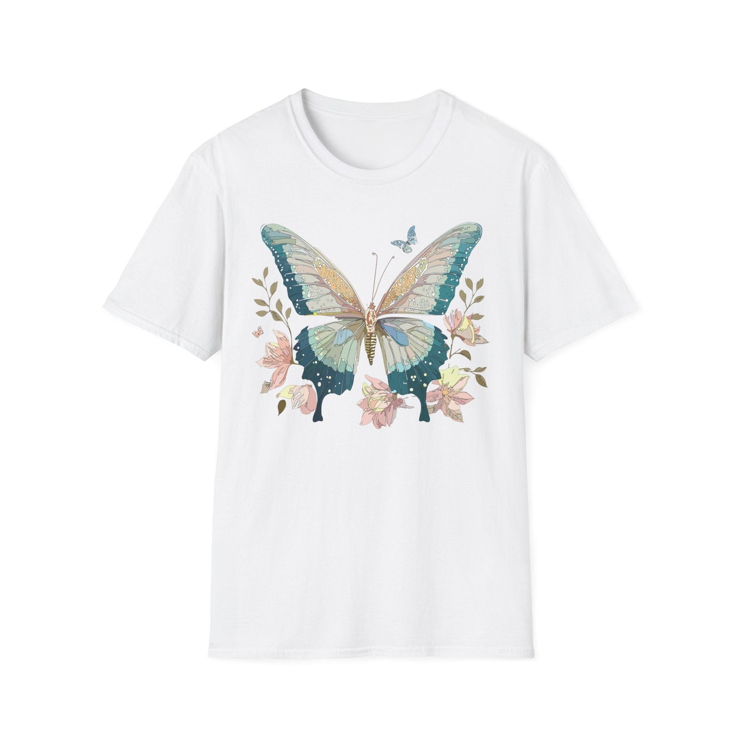 Butterfly T Shirt Unisex Softstyle Short Sleeve Gildan 64000 Monarch Inspired Shirt