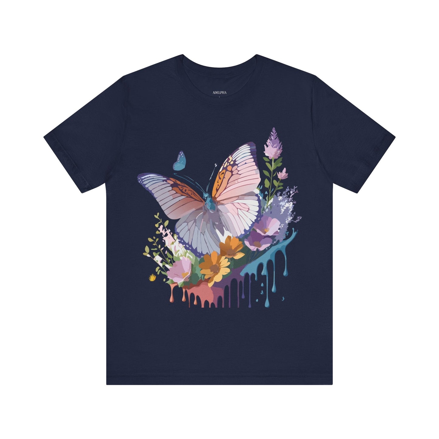 Butterfly Graphic Tee Unisex Adelpha Vintage Inspired Art Design Tee