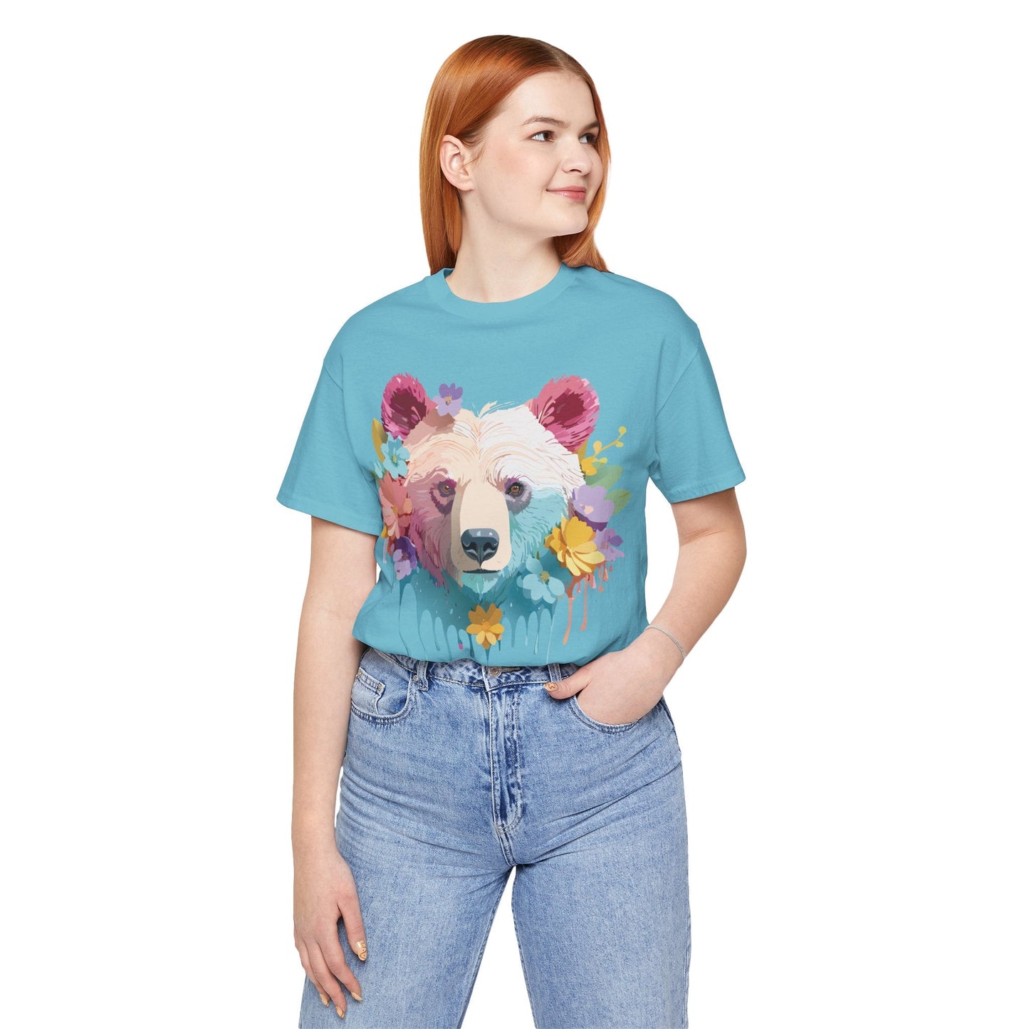 Bear Graphic Tee By Adelpha Unisex Short Sleeve Shirt Vintage Inspired Artwork