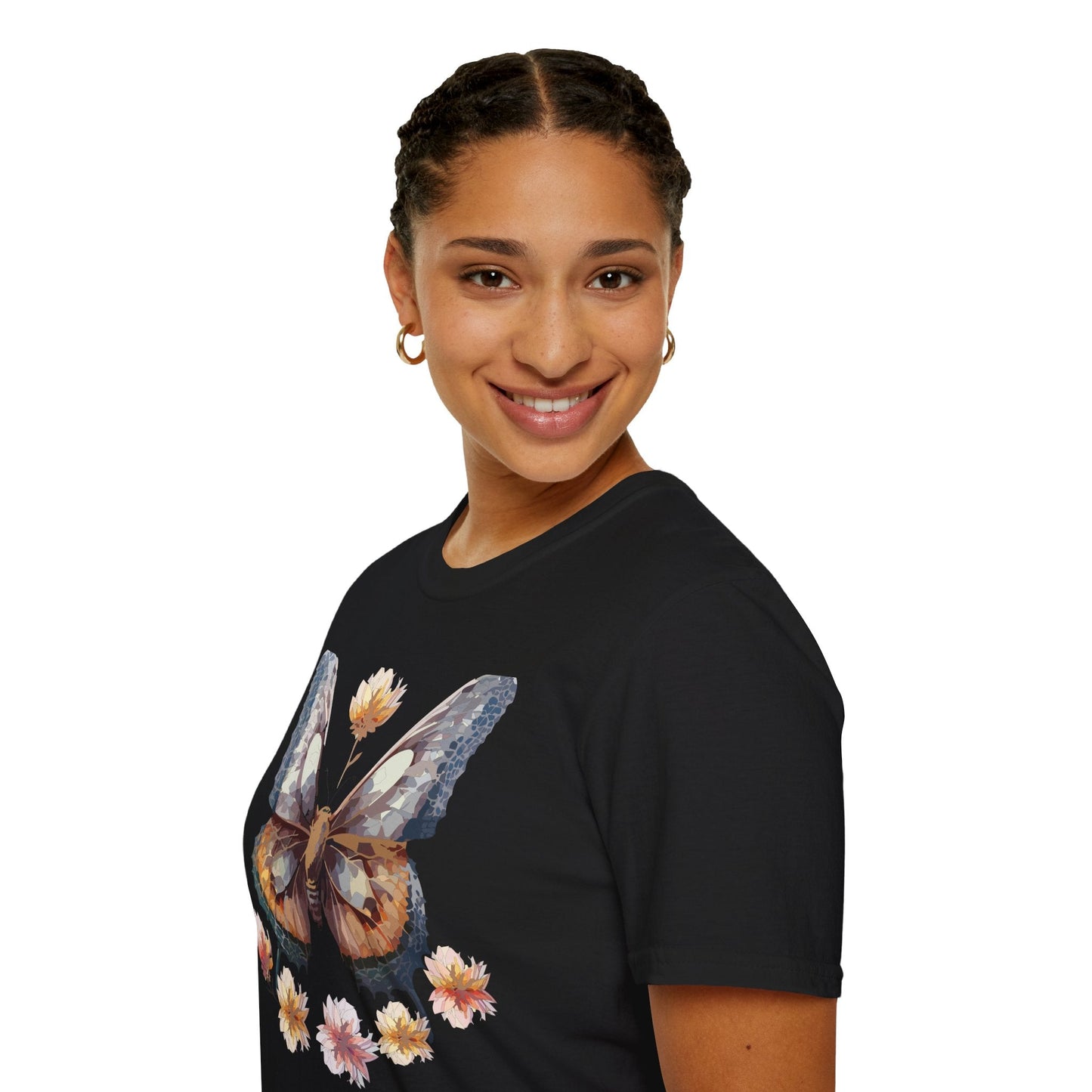 Butterfly Shirt Unisex Monarch Butterfly Tee Gildan Softstyle 64000 Ring Spun Cotton