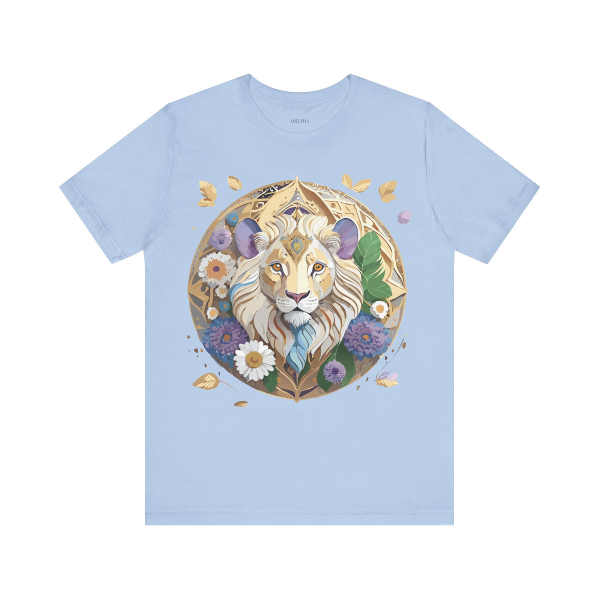 Medallion Graphic Unisex Cotton Bella+Canvas Tee with Art Design d38