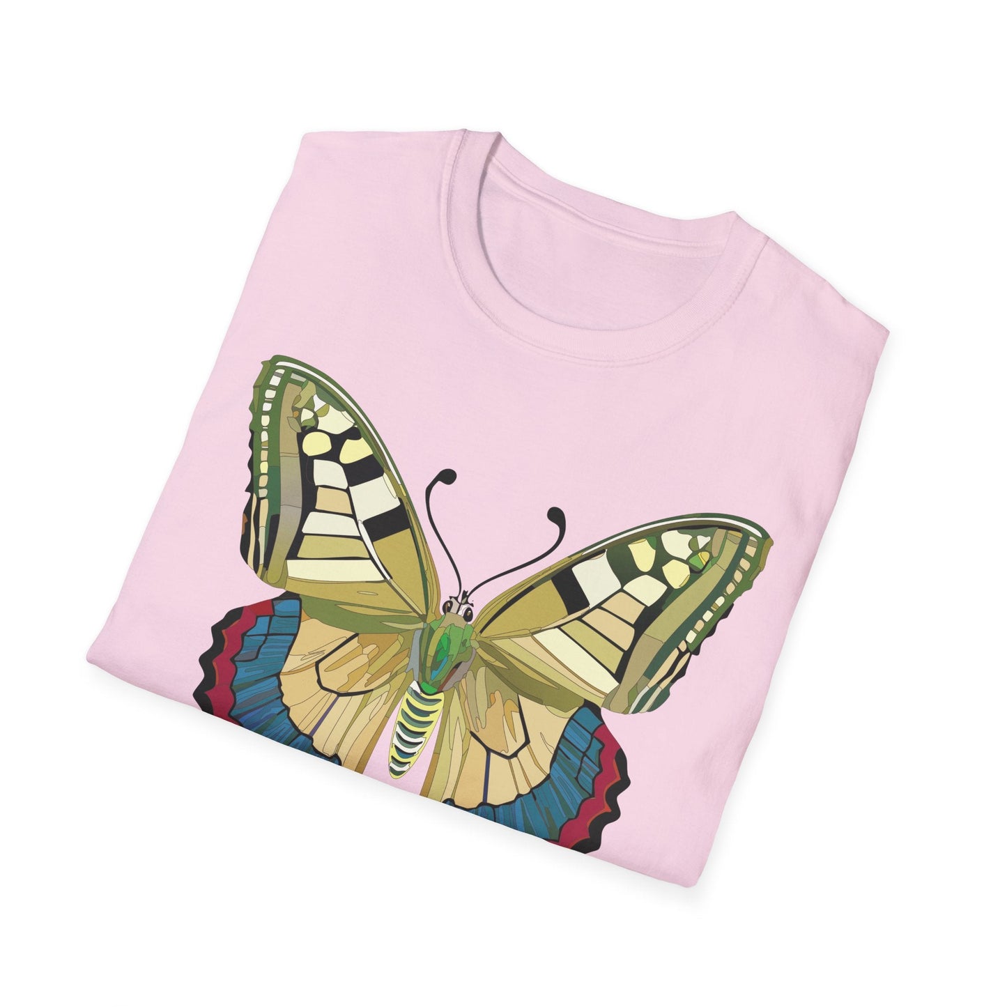 Butterfly T Shirt Unisex Monarch Design Soft Cotton Gildan 64000 Short Sleeve Tee