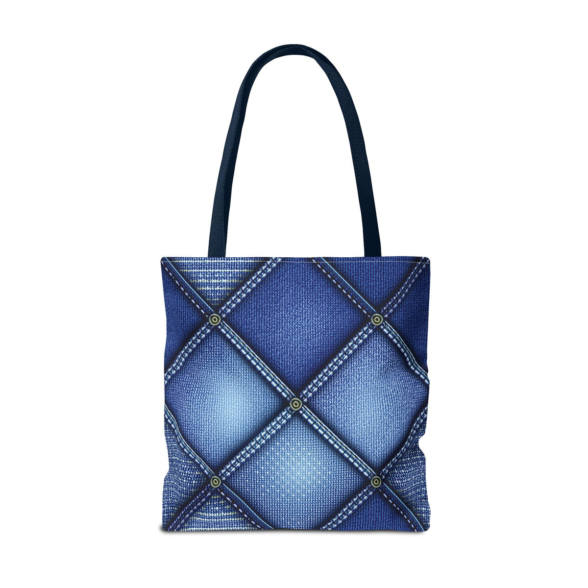 Denim Fabric Imitation Print Unisex Canvas Bag Poly Spun 3 Sizes Tote Bag 115