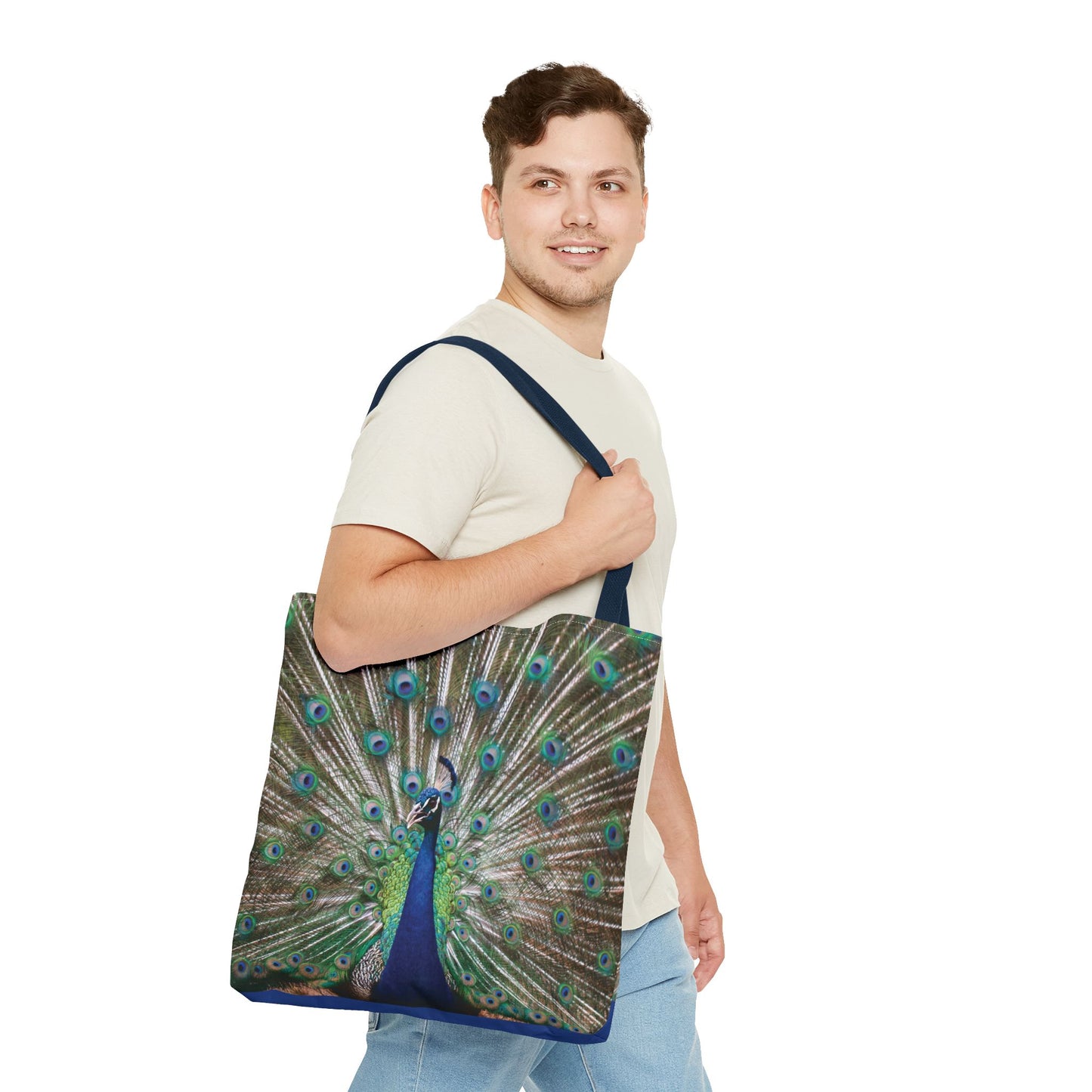 Bolsa de lona con estampados de animales 