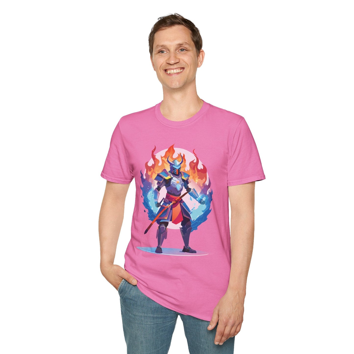 Samurai Shirt Unisex Gildan Softstyle 64000 Tee 100 Percent Cotton Comfortable Tee
