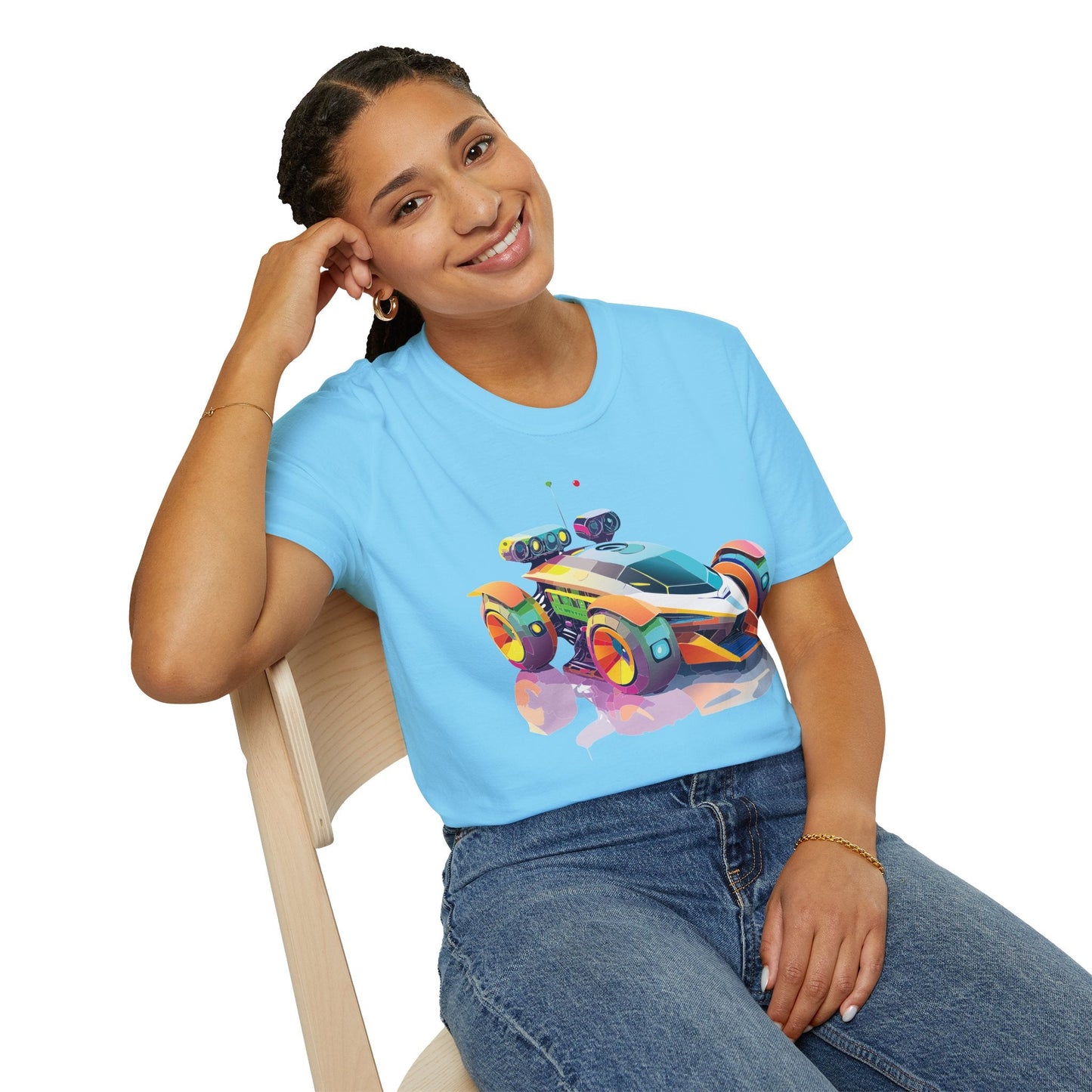 Car T Shirt Unisex Softstyle Tee With Cars Art Design Hot Wheels Edition Premium Cotton